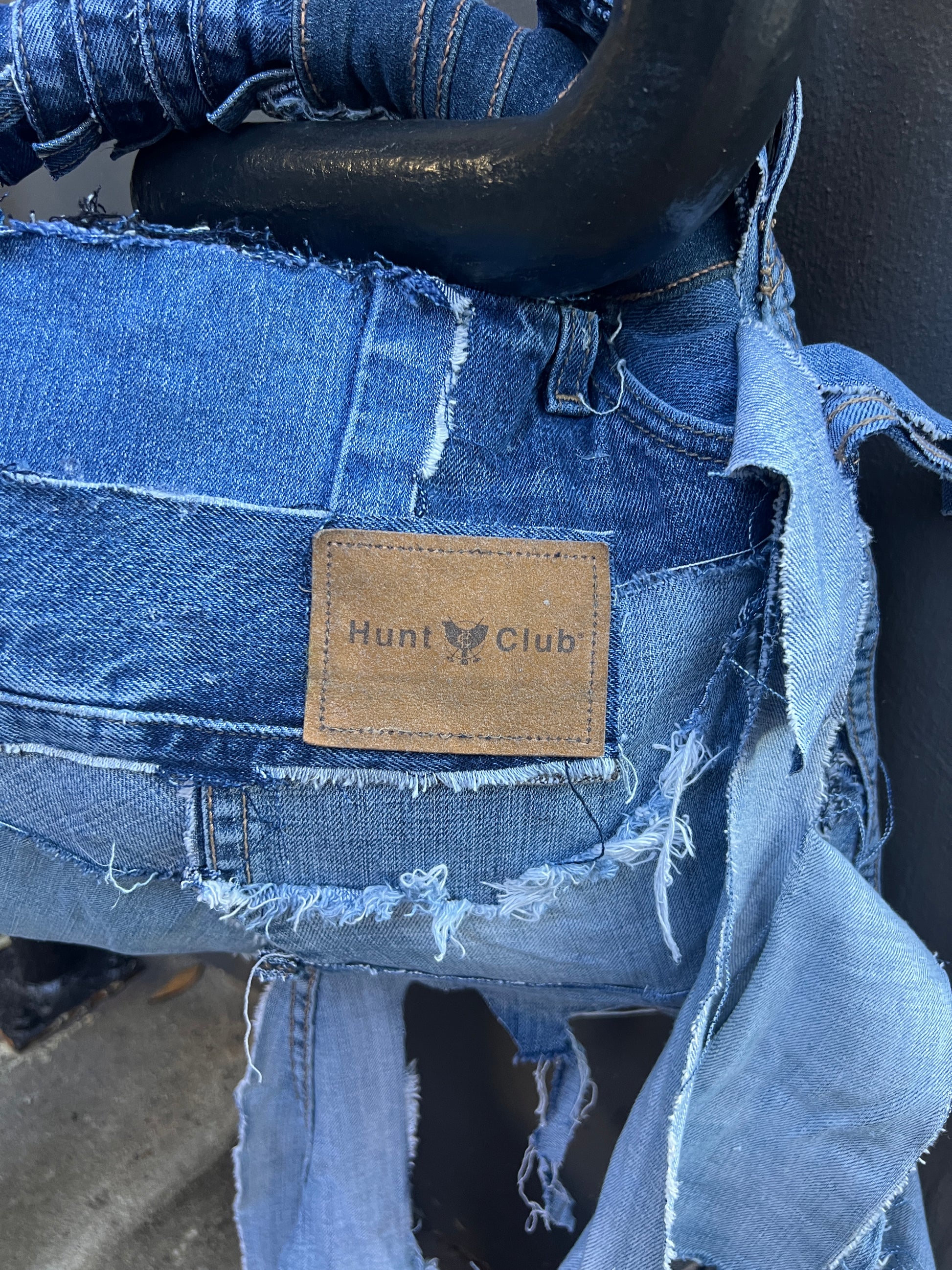 Simple Mix Matched Ugly Denim Bohemian Style Bag