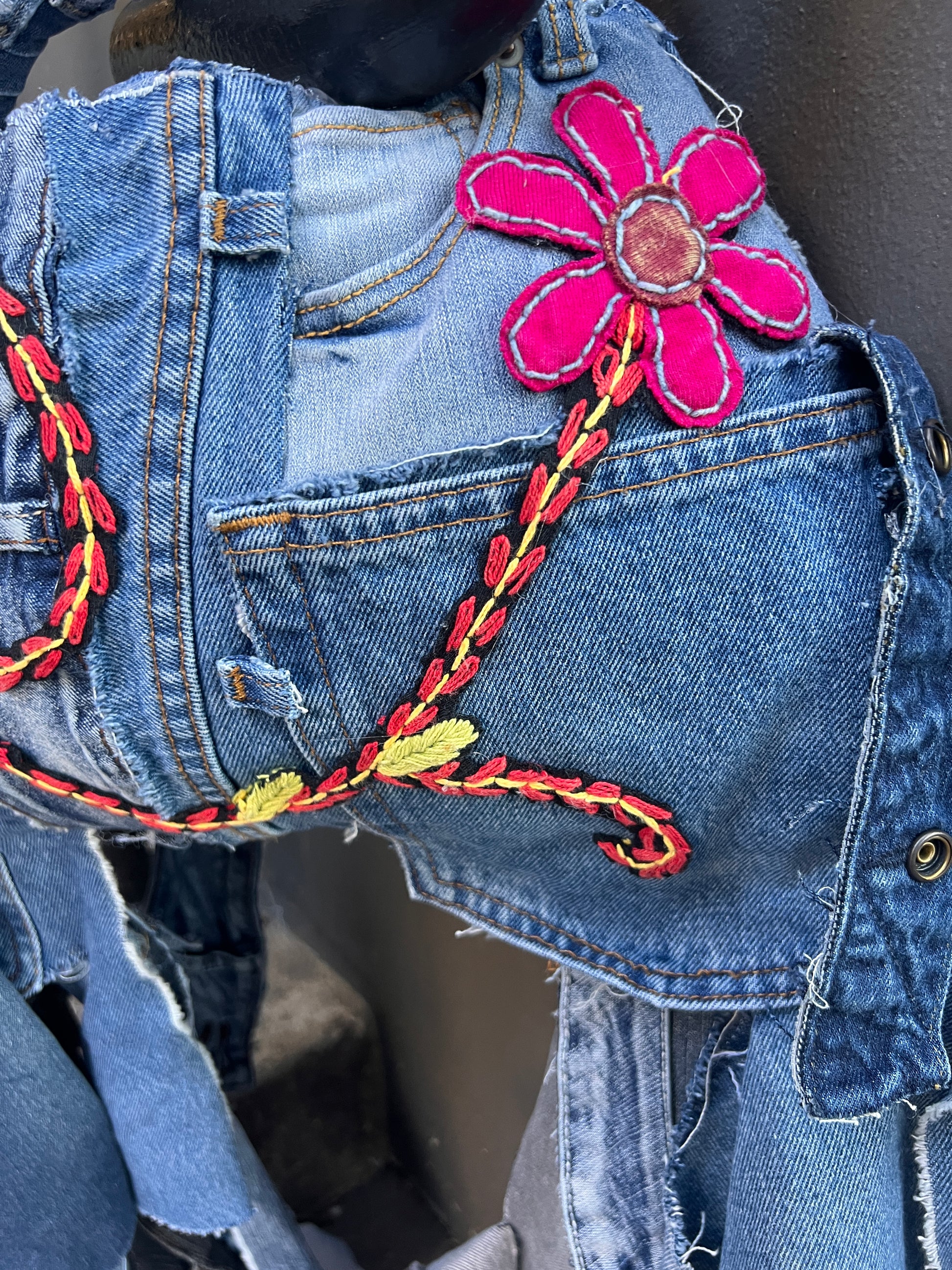 Still Pretty Cute Ugly Denim Reworked Bag
