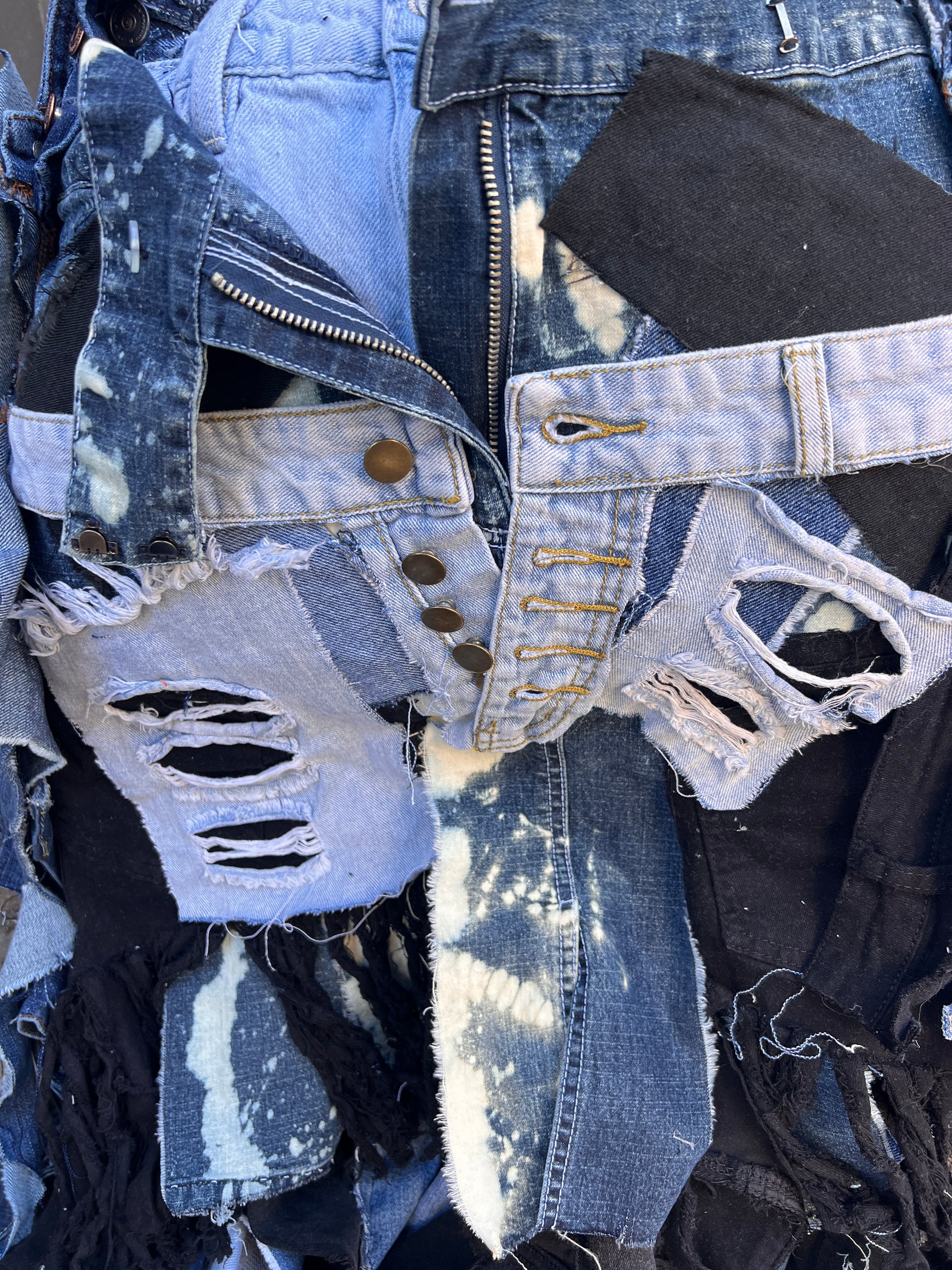 Ugly Is Pretty Denim Tote Bag: Anti-Bullying Statement Art #1