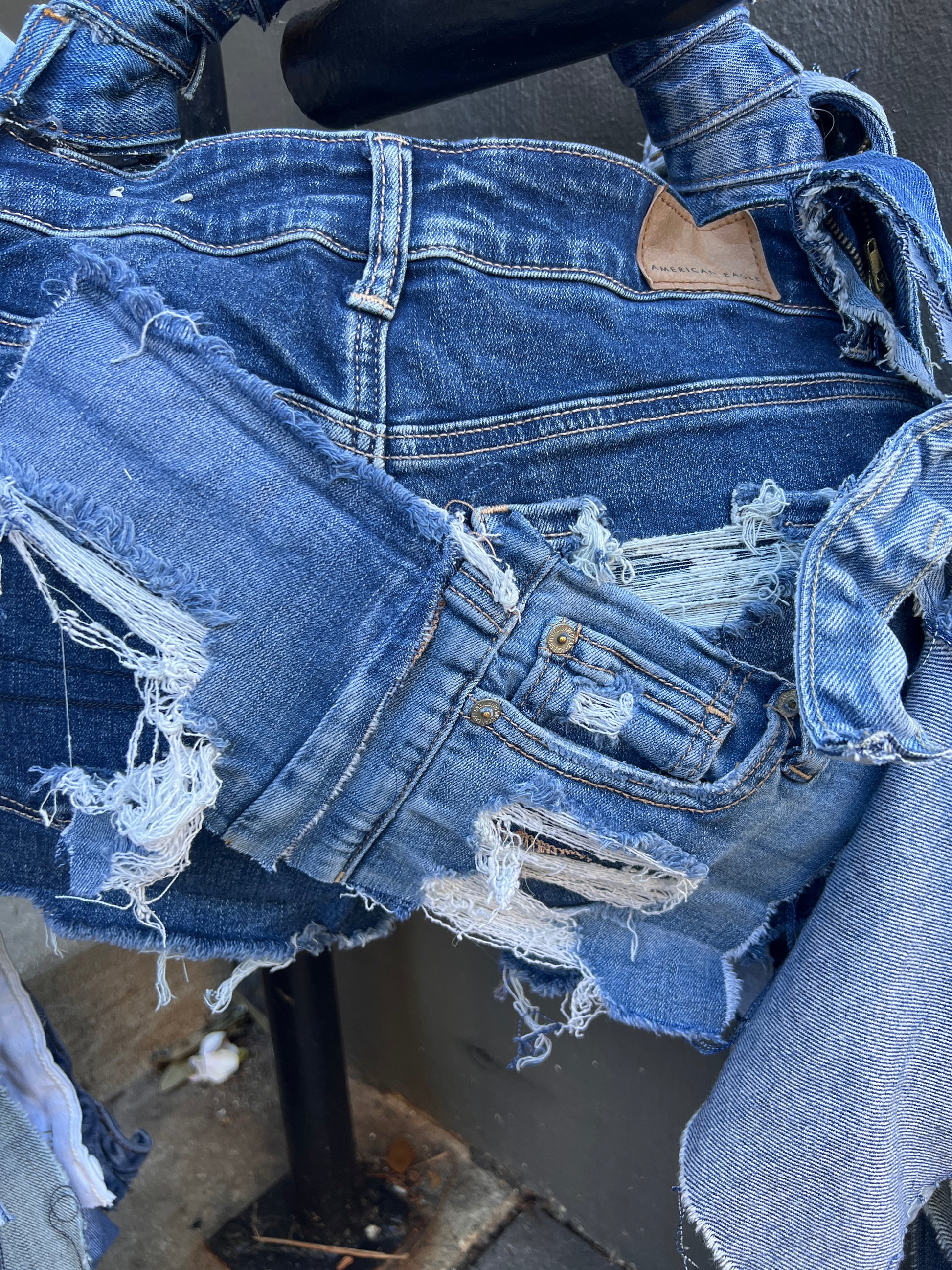 Denim On Denim Ugly Jean Upcycled Bag