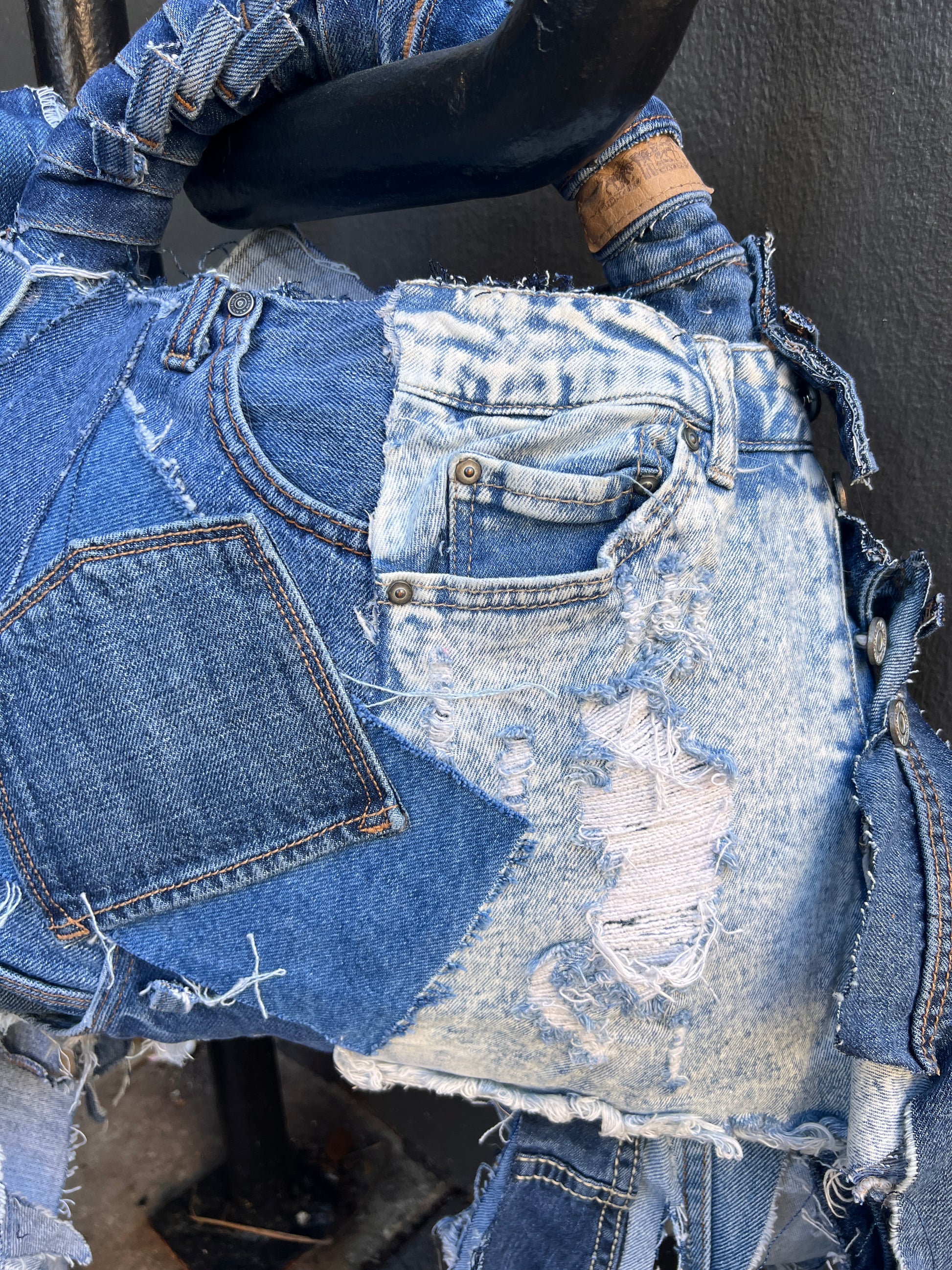 Ugly is Pretty Denim Tote Bag: Anti-Bullying Statement Art #2