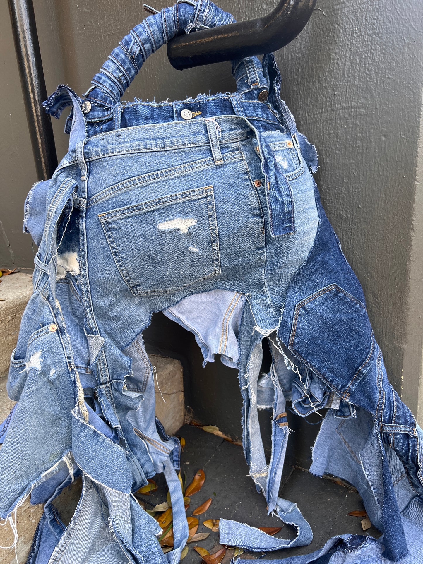 Ugly Junk Denim Grunge Bag Funky Jean Statement Bag