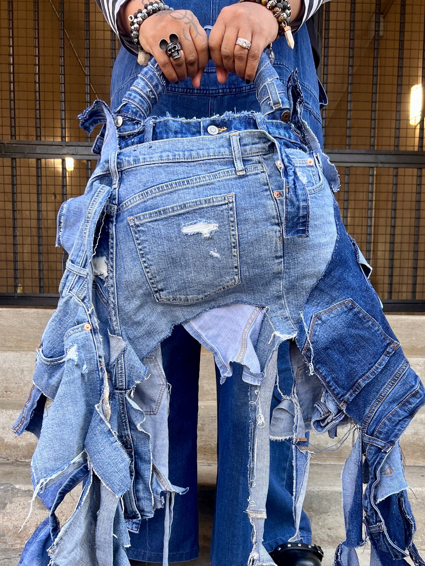 Ugly Junk Denim Grunge Bag Funky Jean Statement Bag