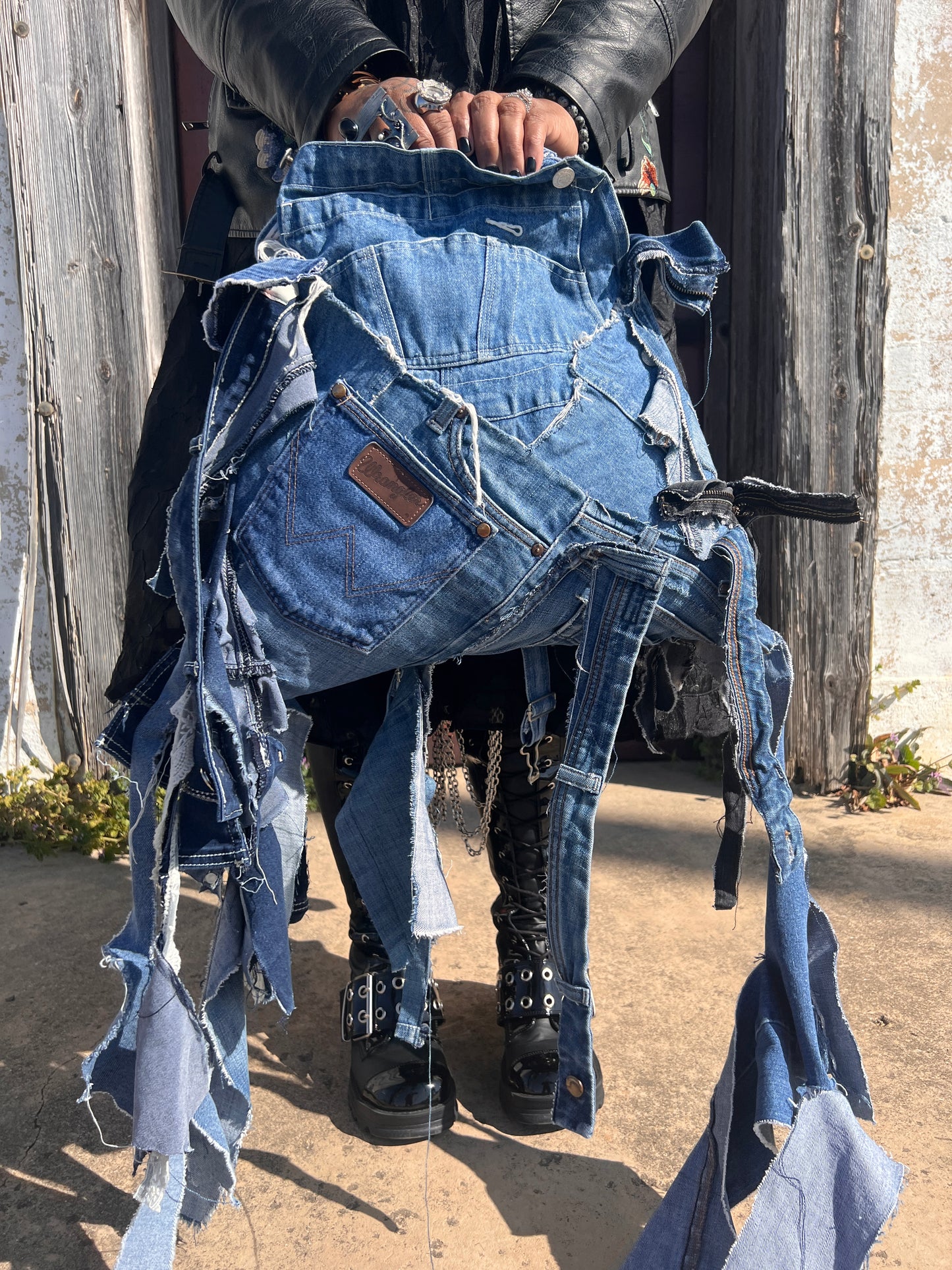 Strange Ugly Jumper Junk Denim Jean Statement Bag!