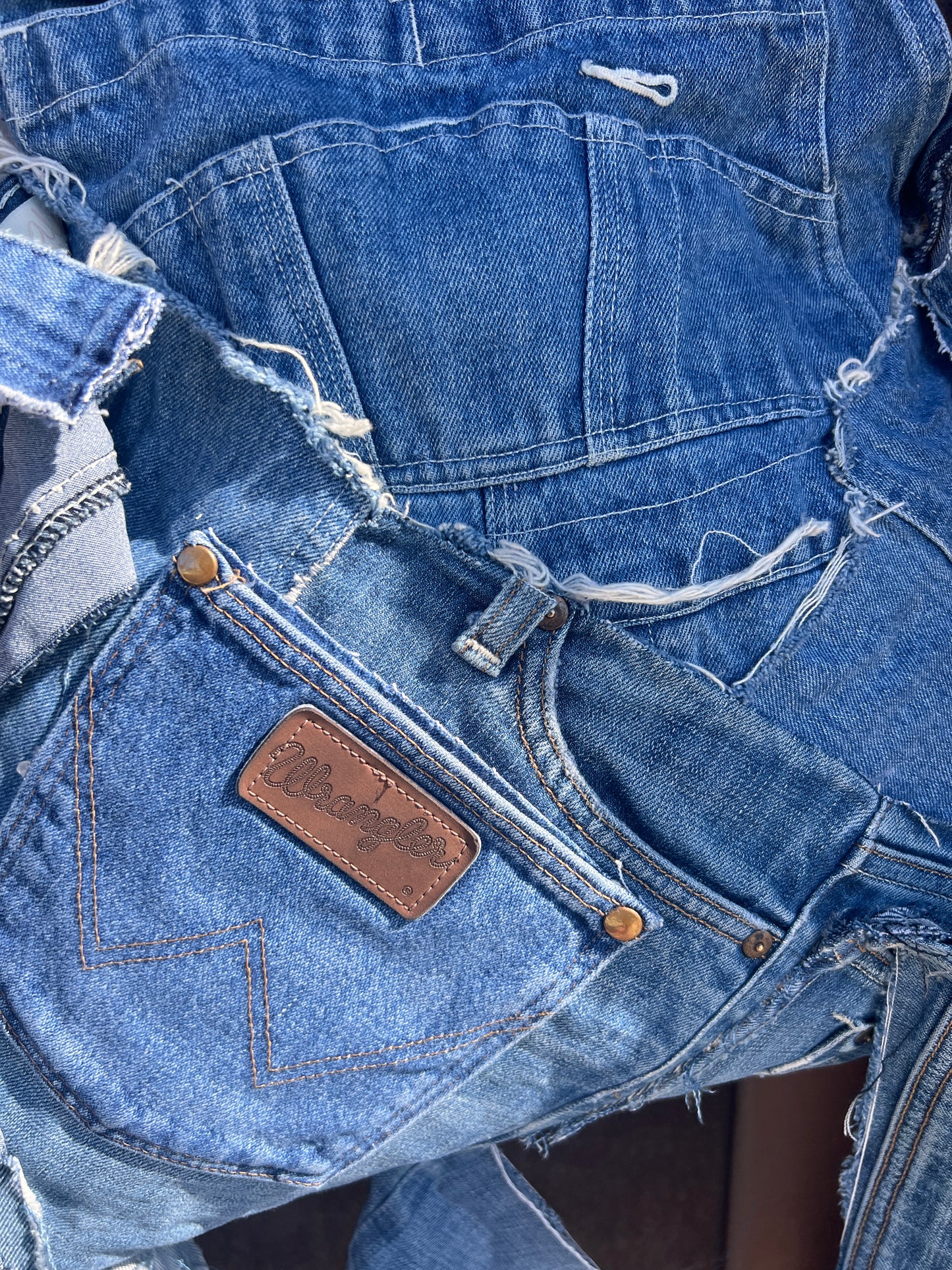 Strange Ugly Jumper Junk Denim Jean Statement Bag!