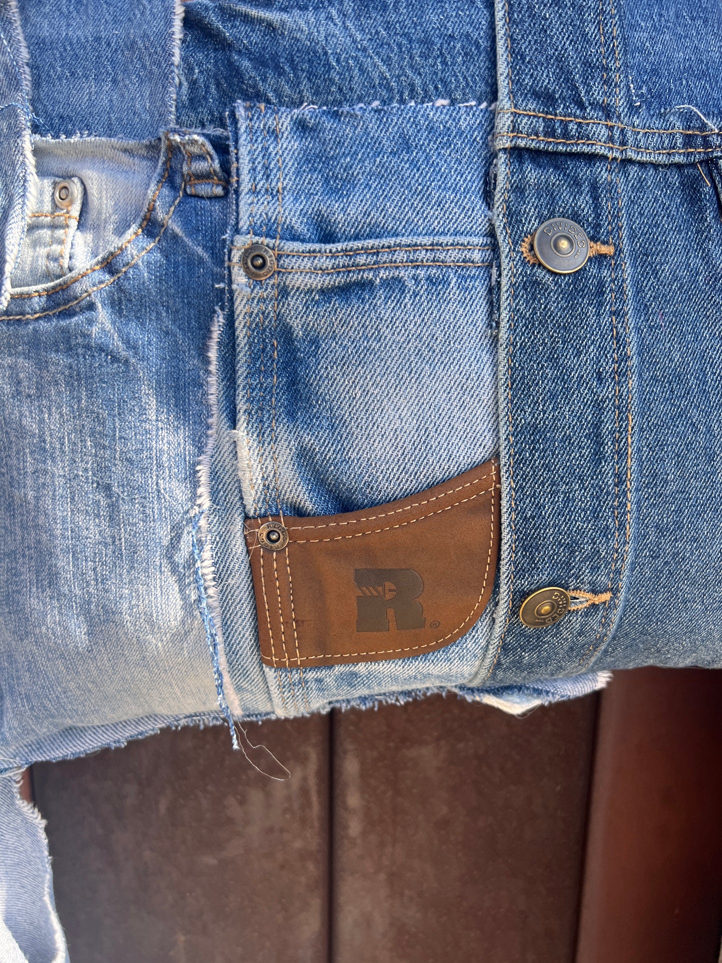 Never Basic Ugly Betty Denim On Denim Grunge Statement Bag
