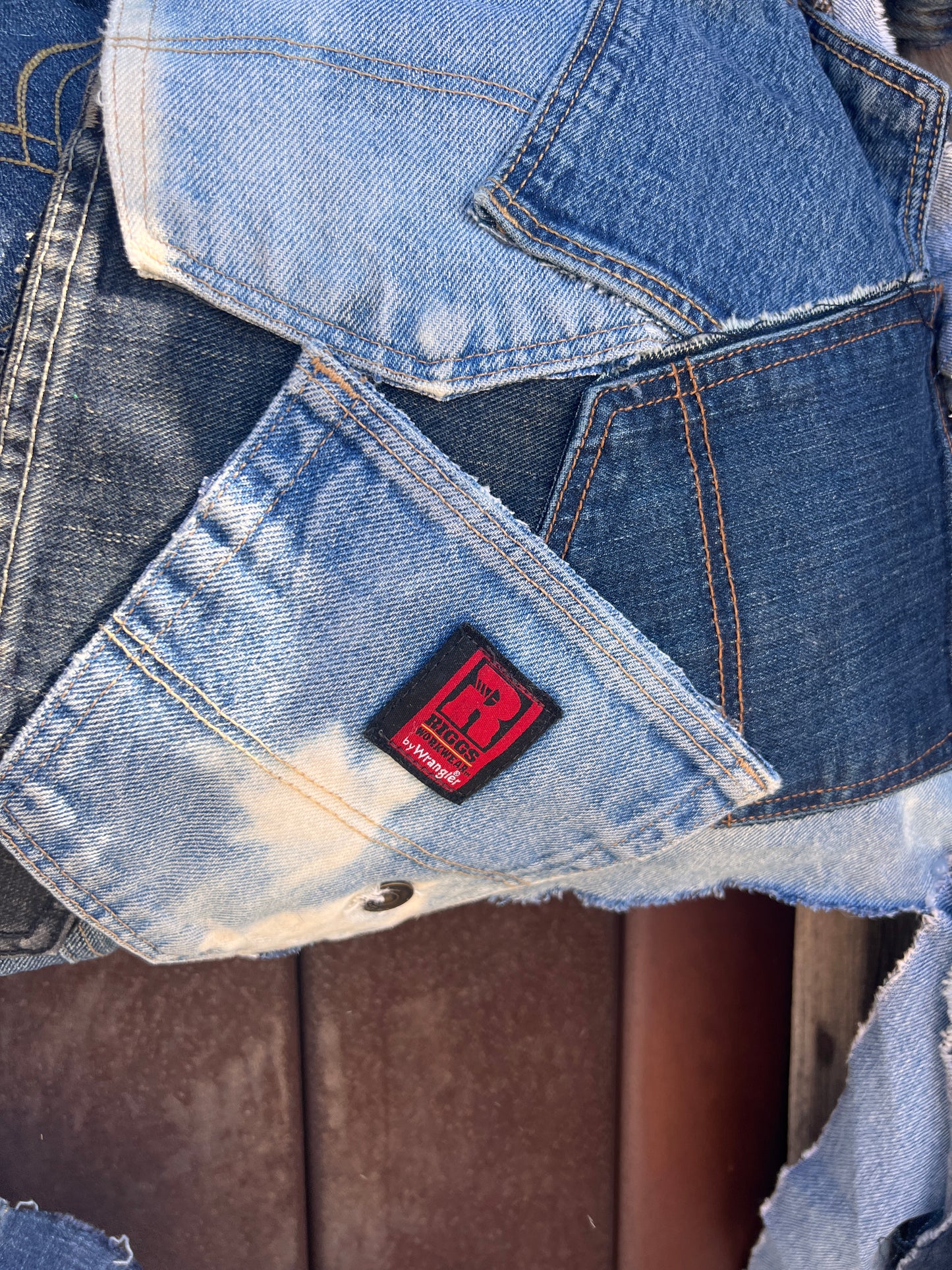 Never Basic Ugly Betty Denim On Denim Grunge Statement Bag