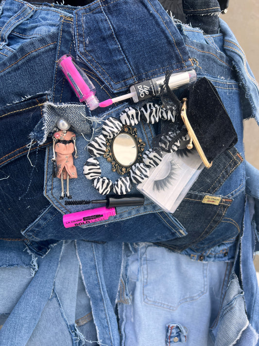 Ugly Grunge Junk Doll Denim Funky Bag 2