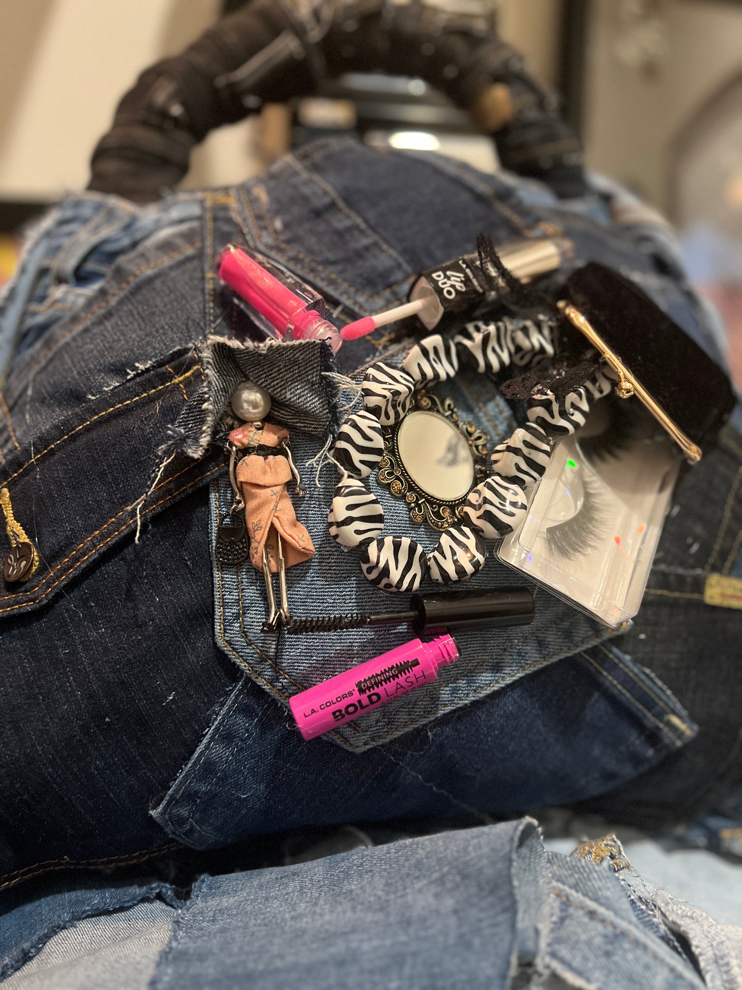 Ugly Grunge Junk Doll Denim Funky Bag 2
