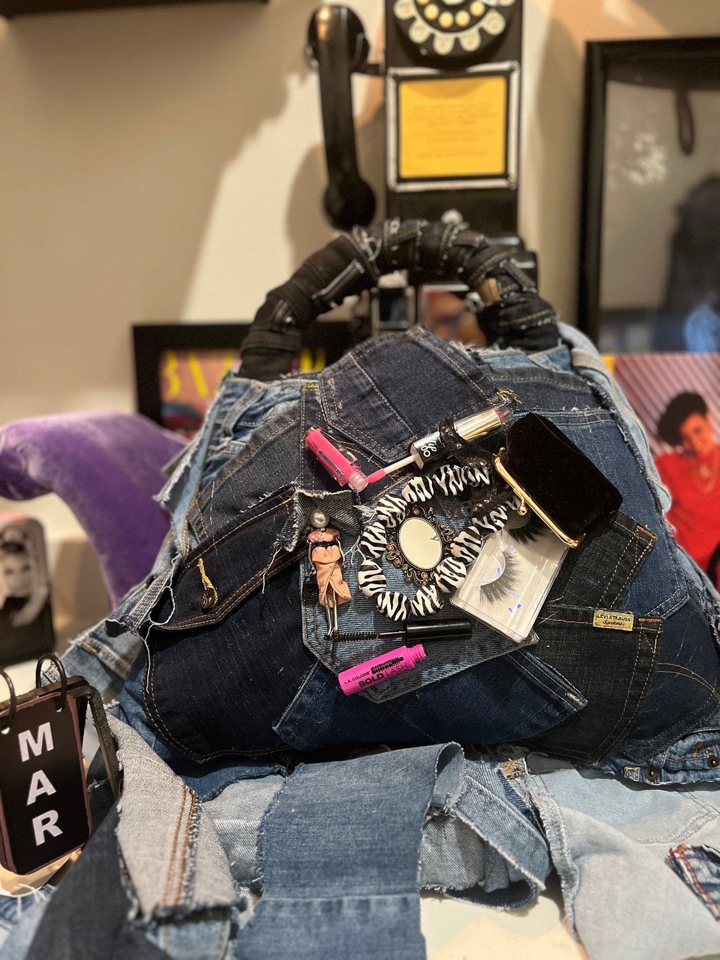 Ugly Grunge Junk Doll Denim Funky Bag 2