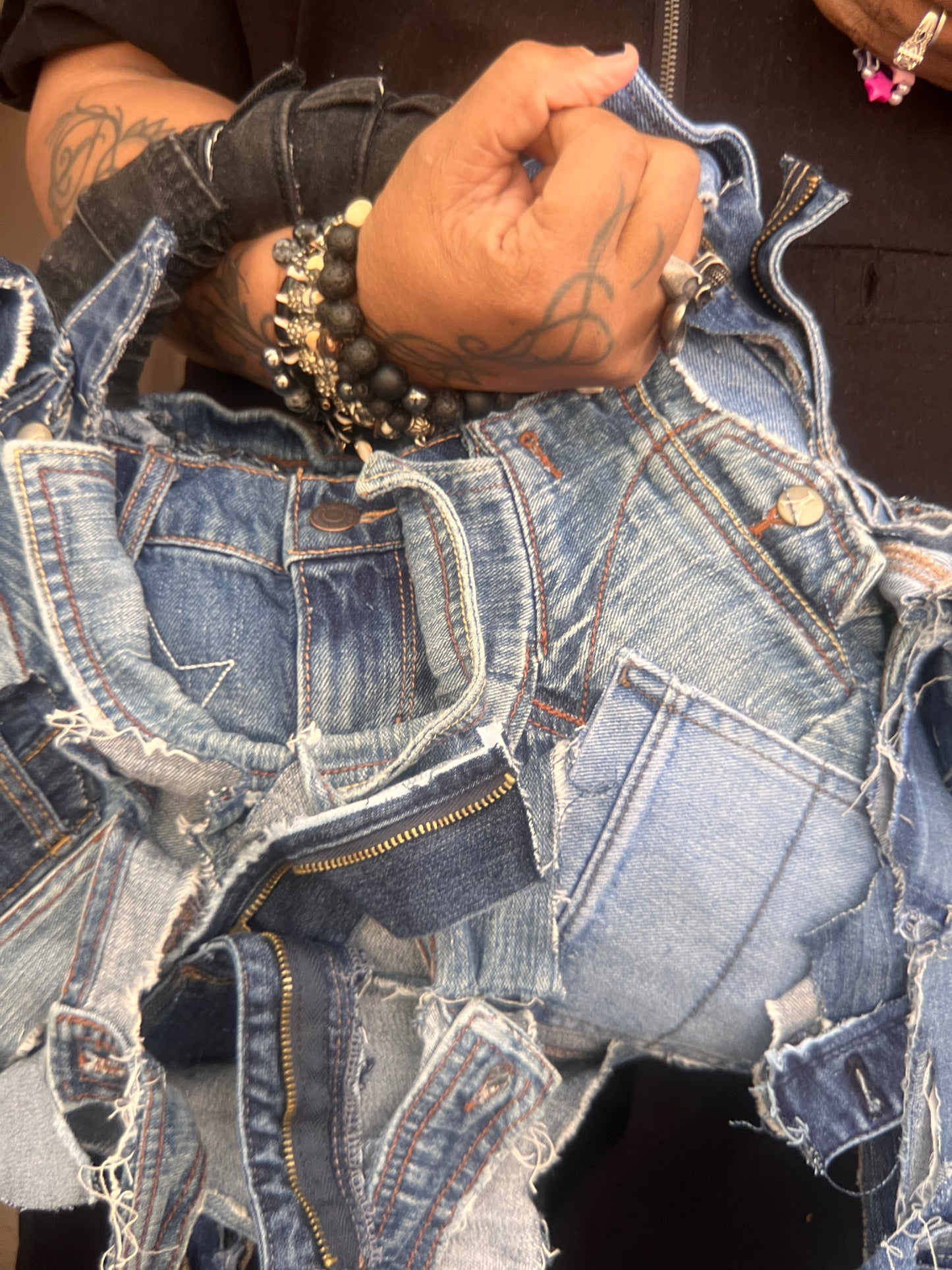 Stylish Everyday Ugly Denim Reworked Bag