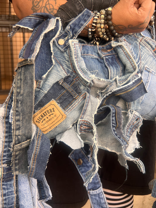 Stylish Everyday Ugly Denim Reworked Bag