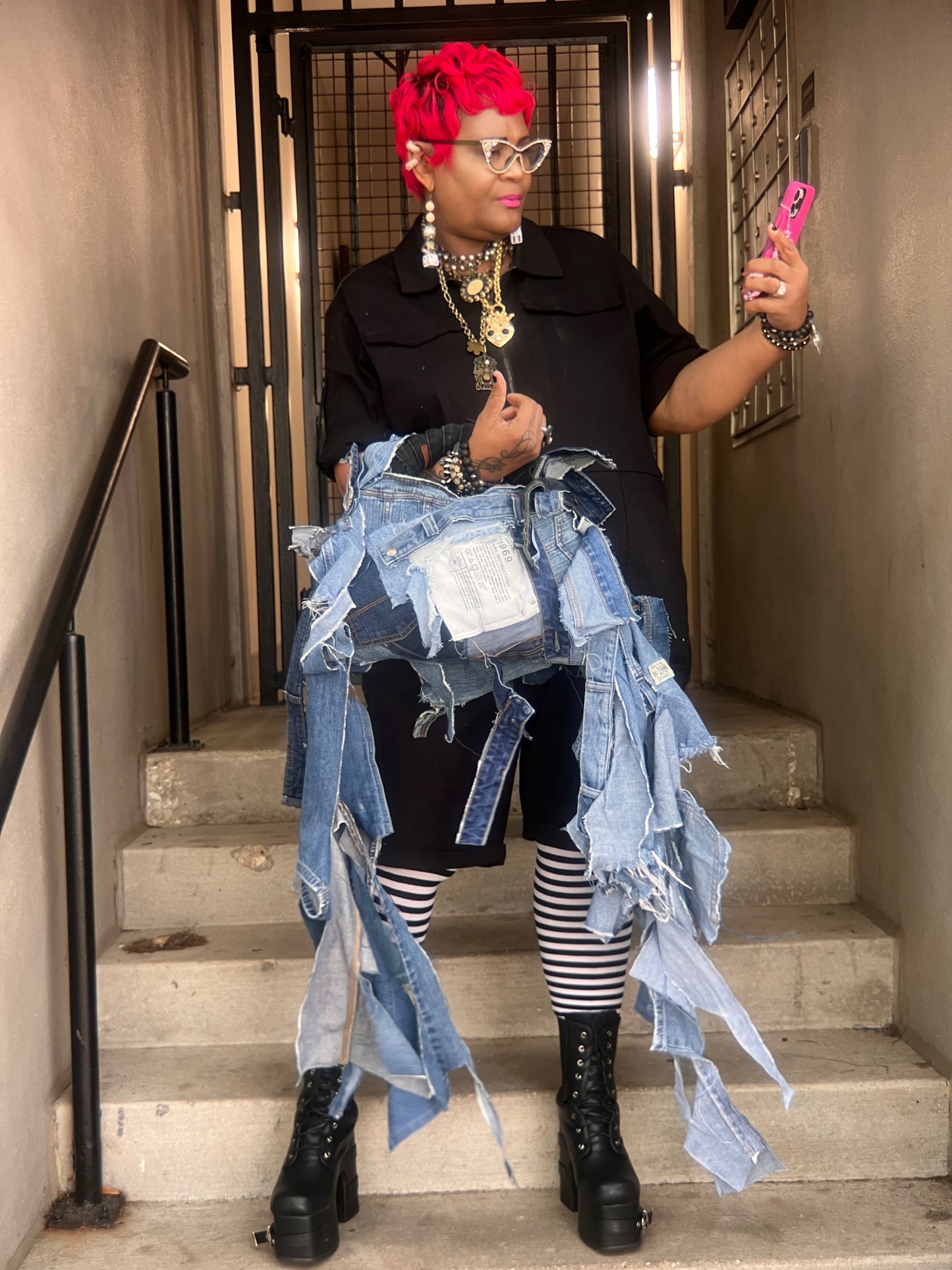 Stylish Everyday Ugly Denim Reworked Bag