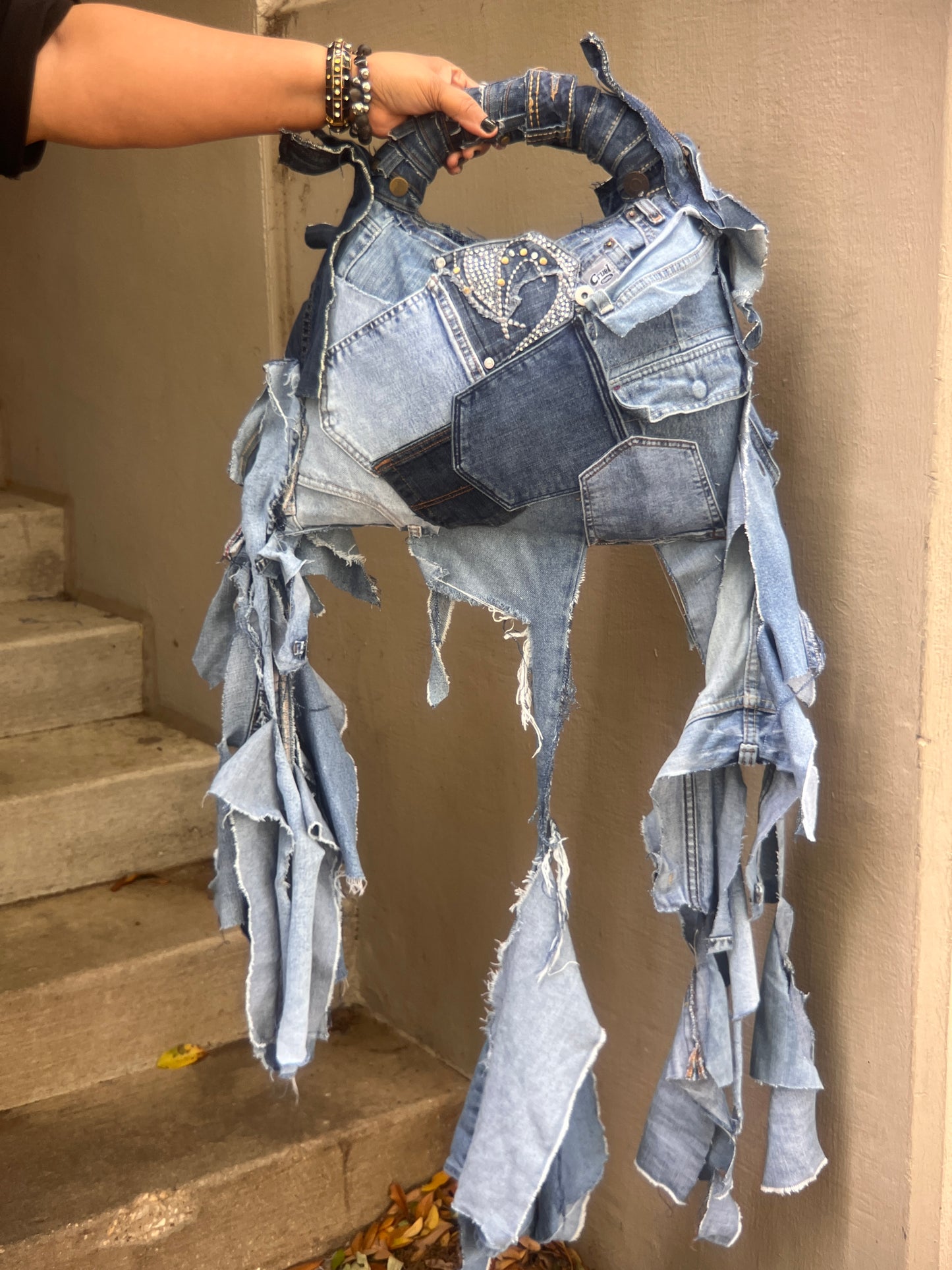 Stylish Everyday Ugly Denim Reworked Bag