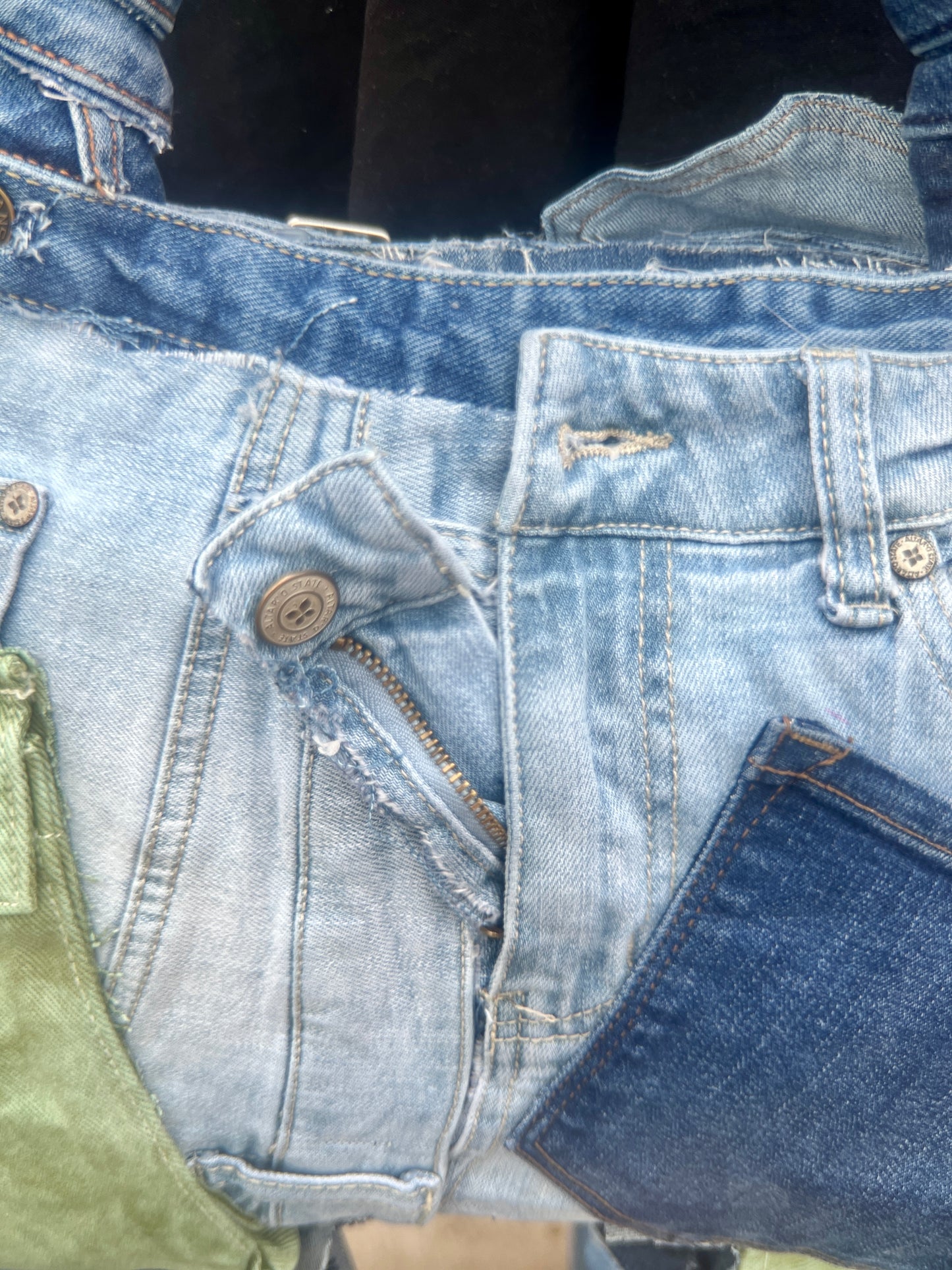 Extra Stylish Mystery Mix Ugly Denim Upcycled Bag