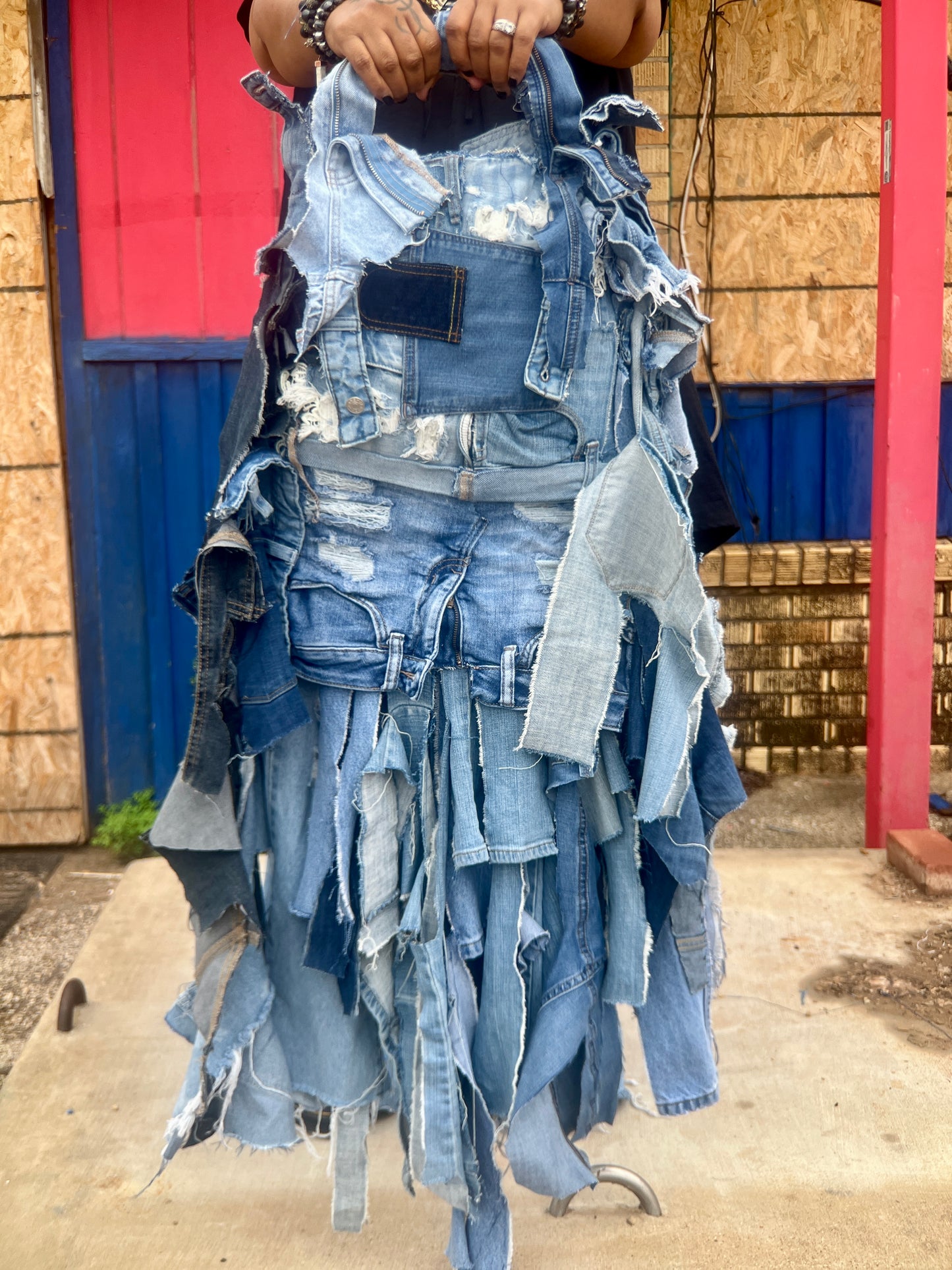 Doing The Most Ugly Denim Grunge Bag