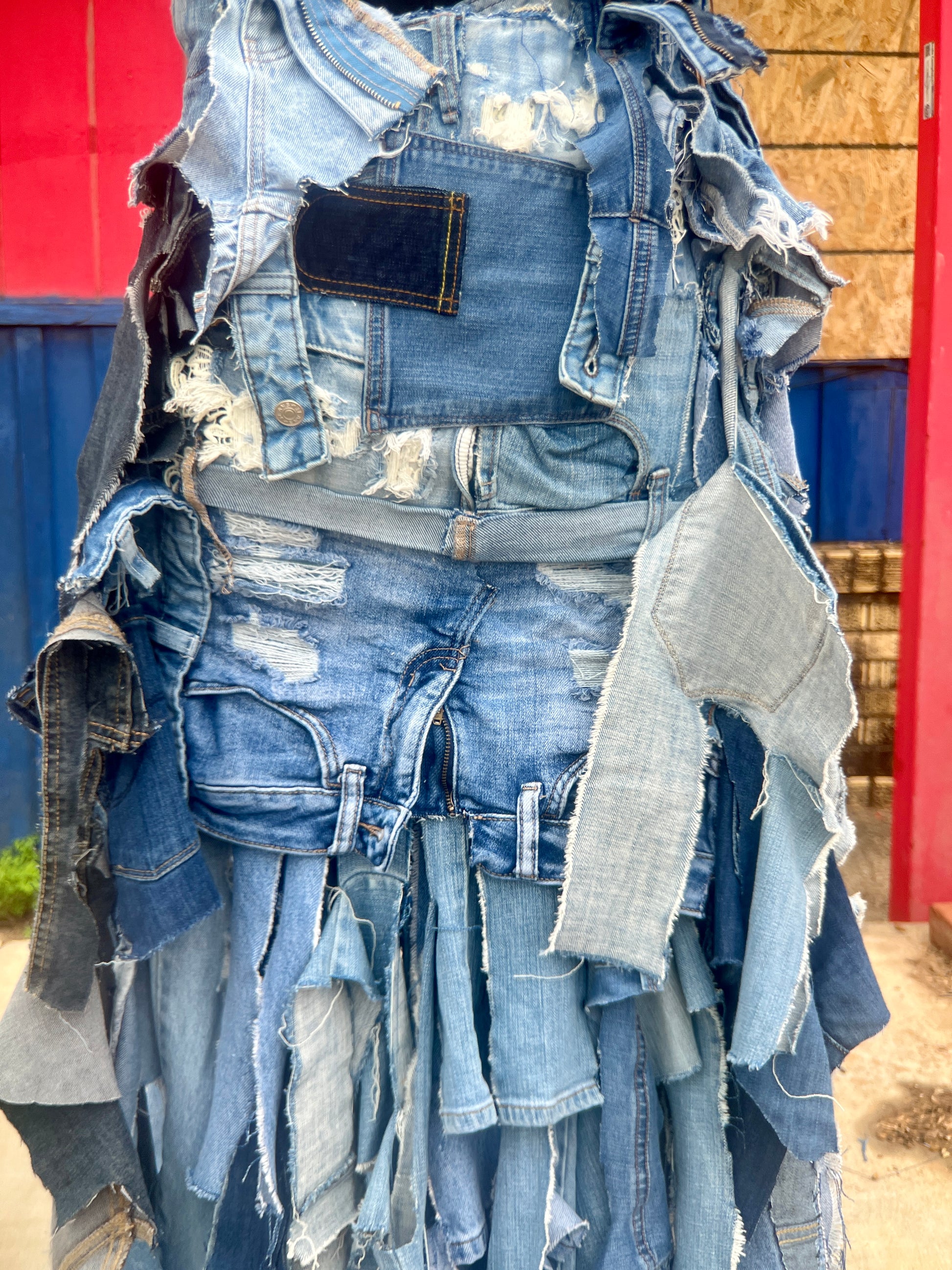 Doing The Most Ugly Denim Grunge Bag