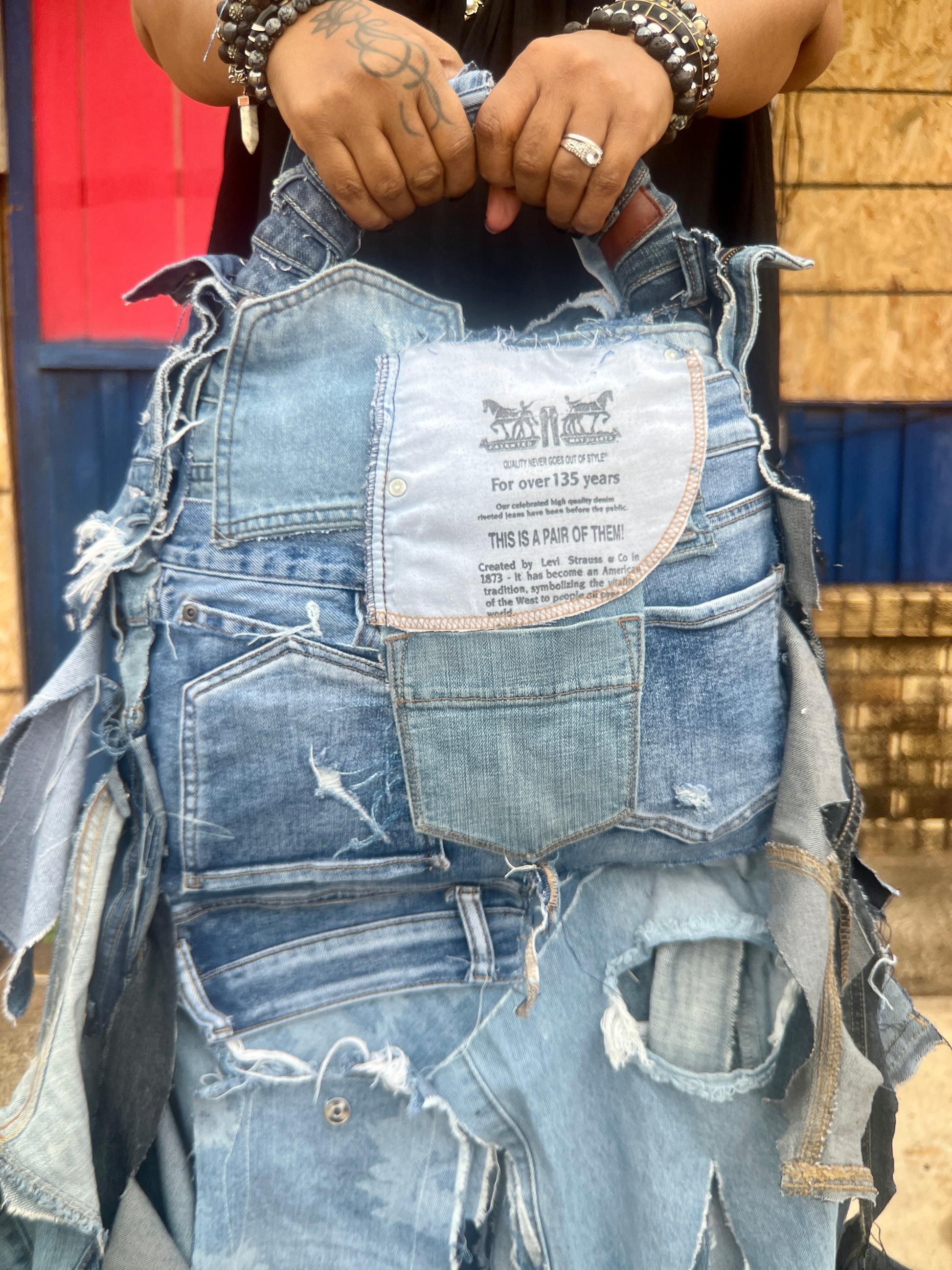 Doing The Most Ugly Denim Grunge Bag
