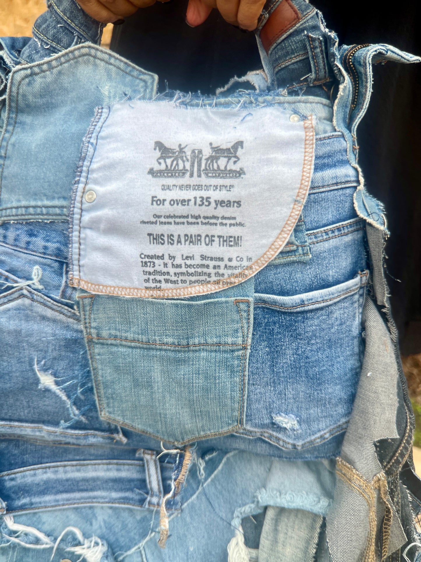 Doing The Most Ugly Denim Grunge Bag