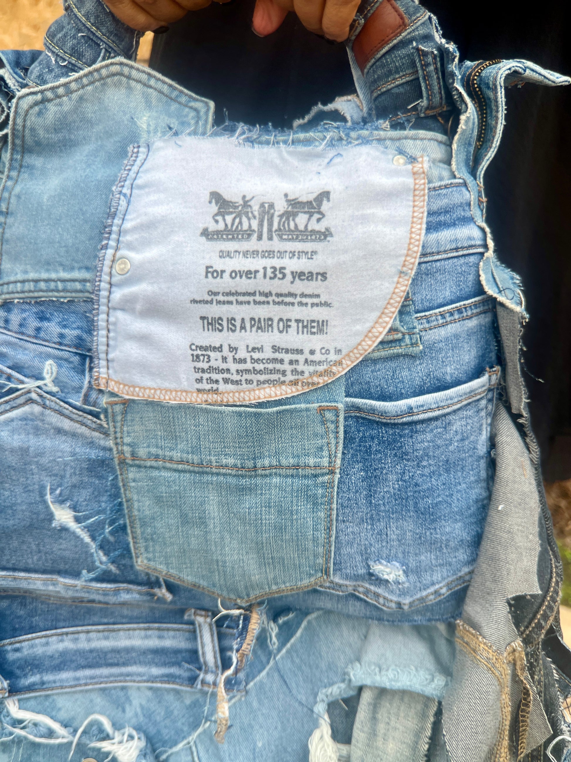 Doing The Most Ugly Denim Grunge Bag
