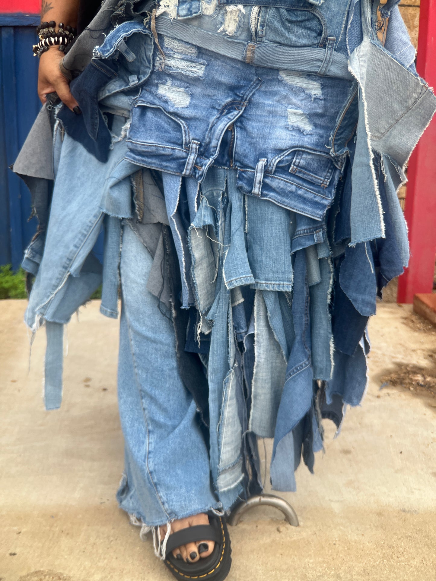Doing The Most Ugly Denim Grunge Bag