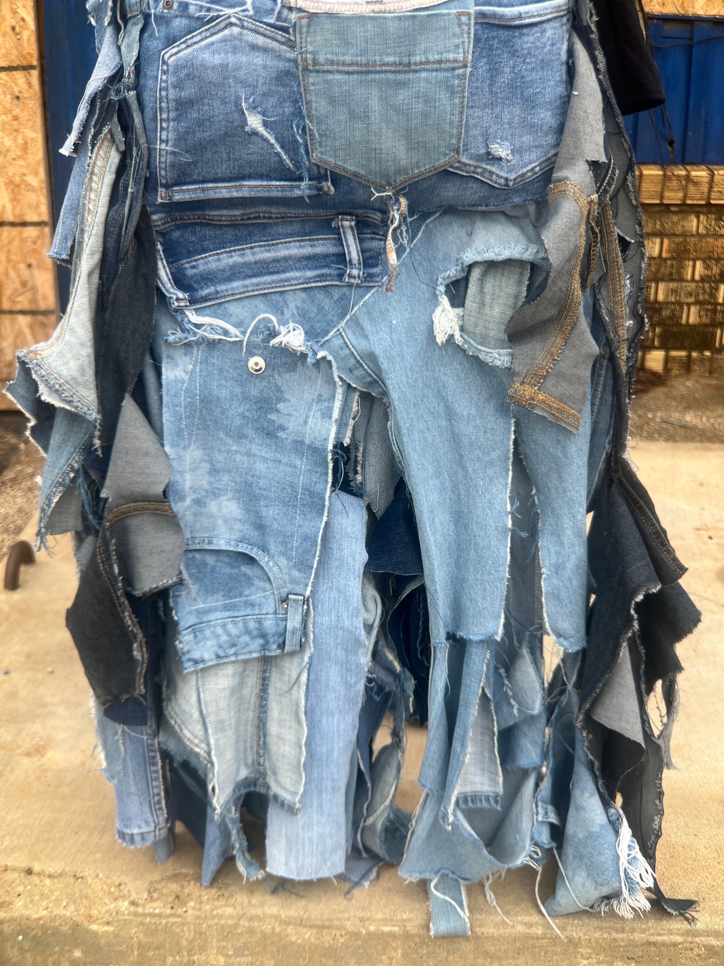 Doing The Most Ugly Denim Grunge Bag