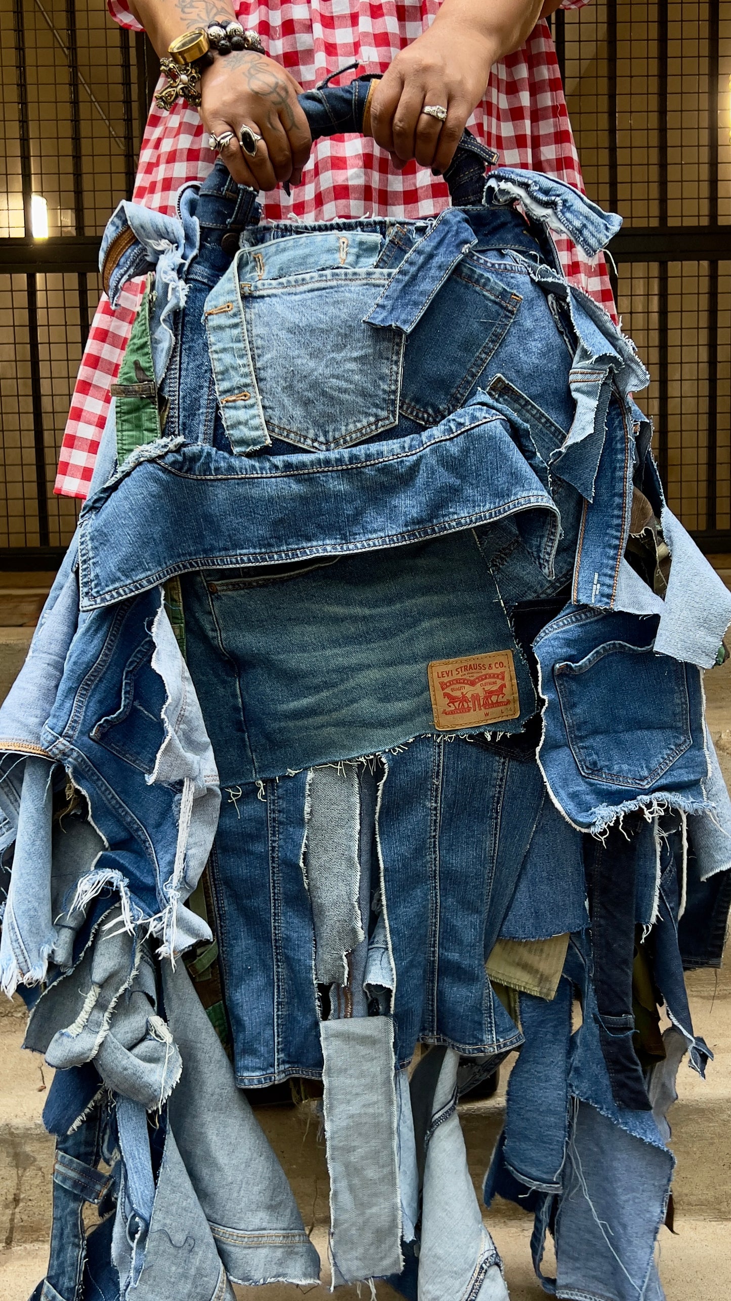 Big Ugly Denim Camo Stuff And Go Junk Bag