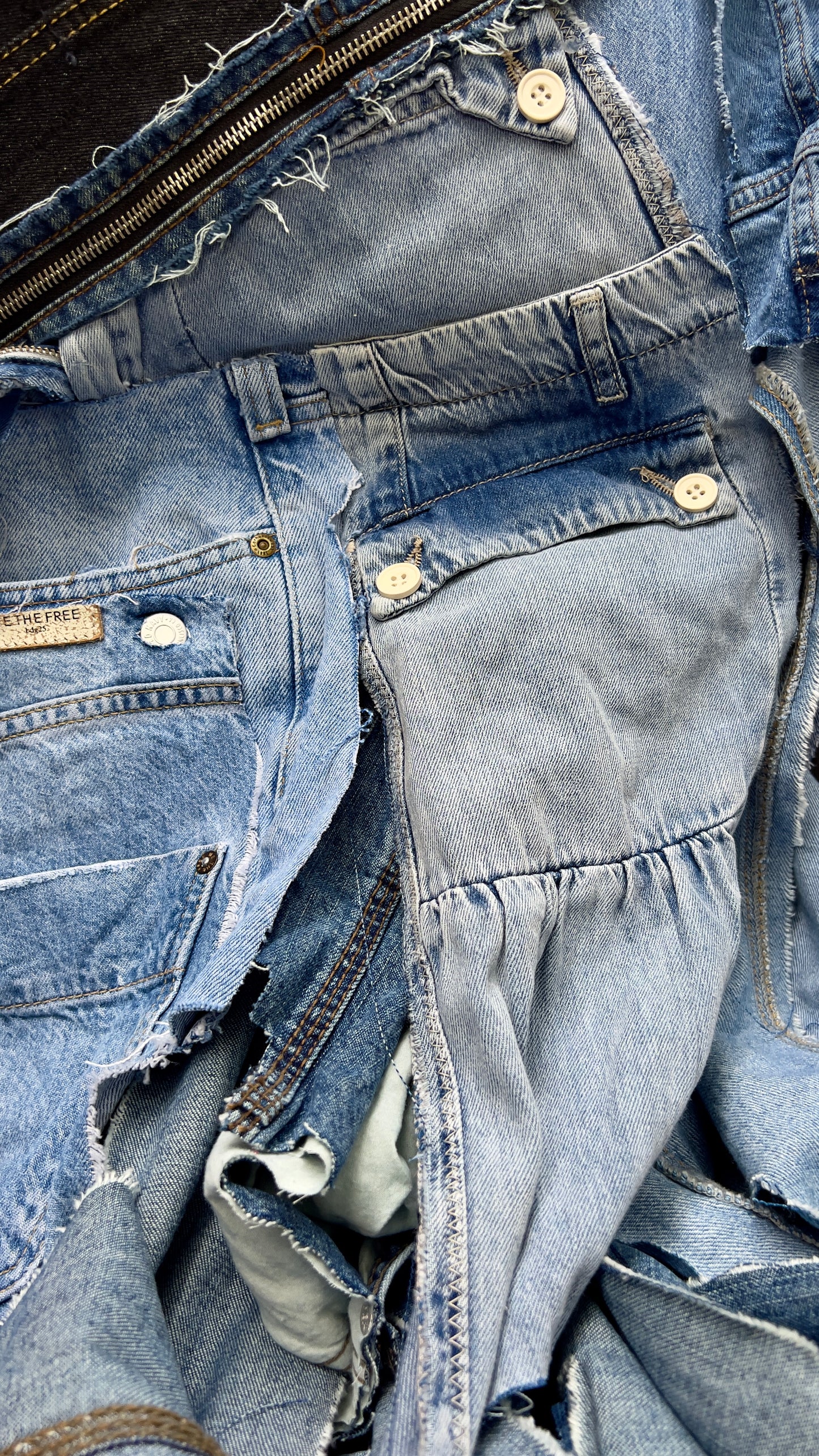 The Ugliest Shredded Denim Bag