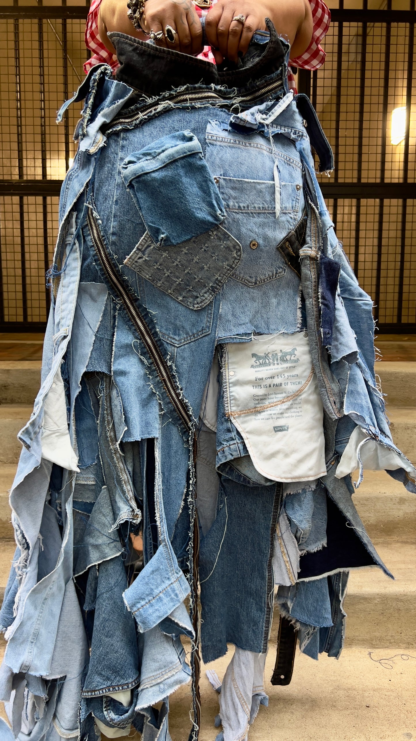 The Ugliest Shredded Denim Bag