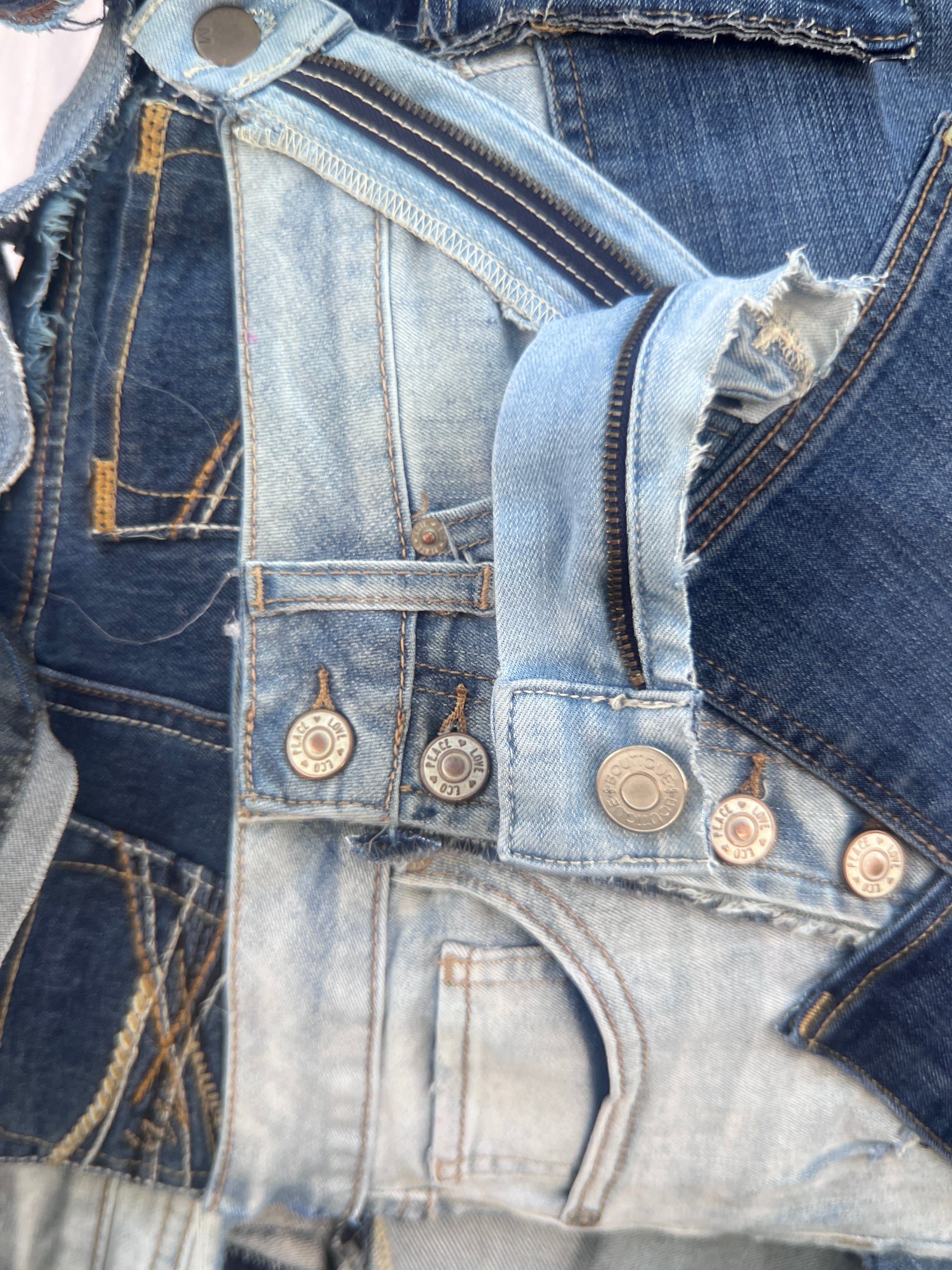 Ugly Denim Small Patch Work Weird Style Bag! Instagram Stunt Ready