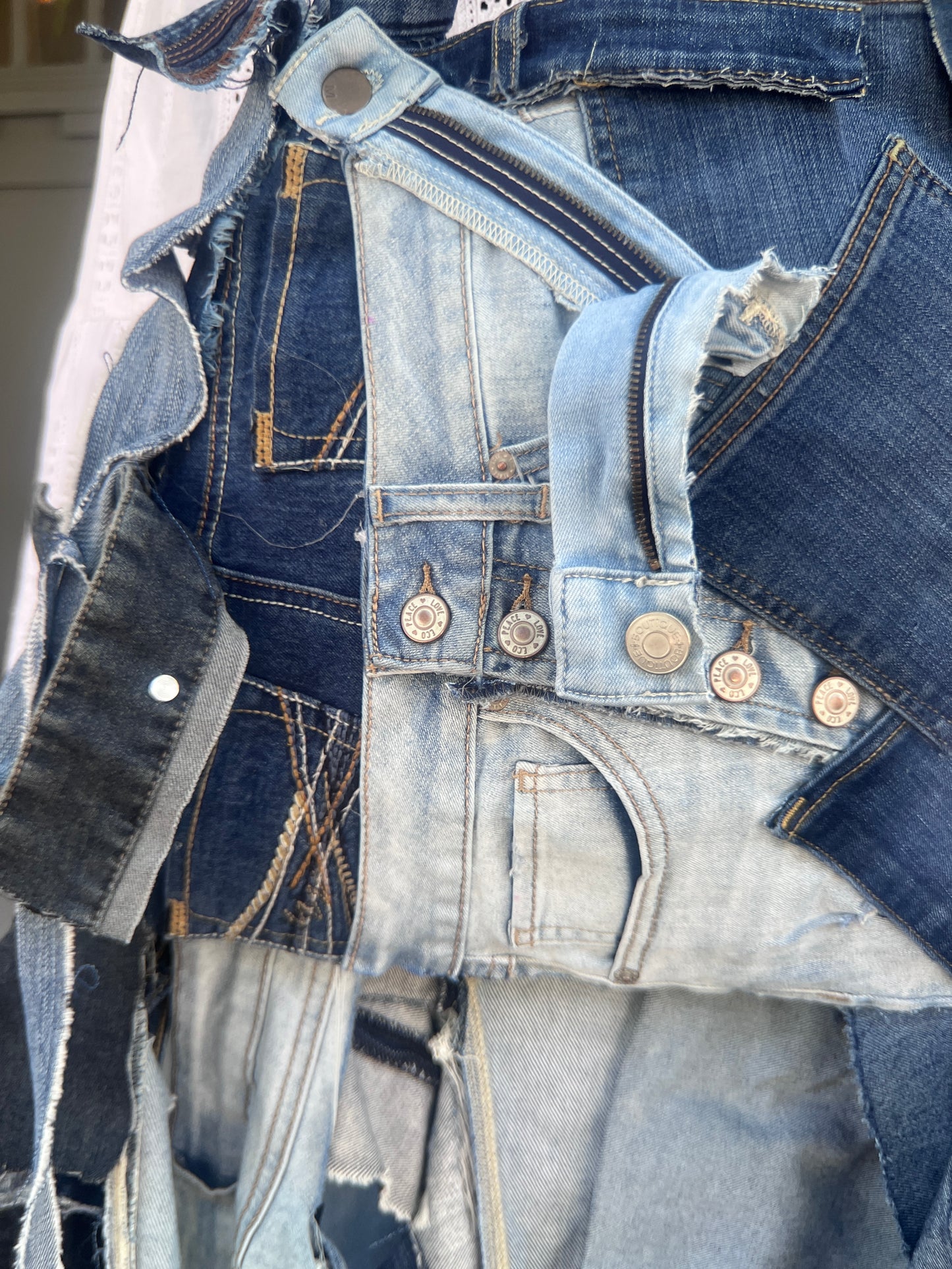 Ugly Denim Small Patch Work Weird Style Bag! Instagram Stunt Ready