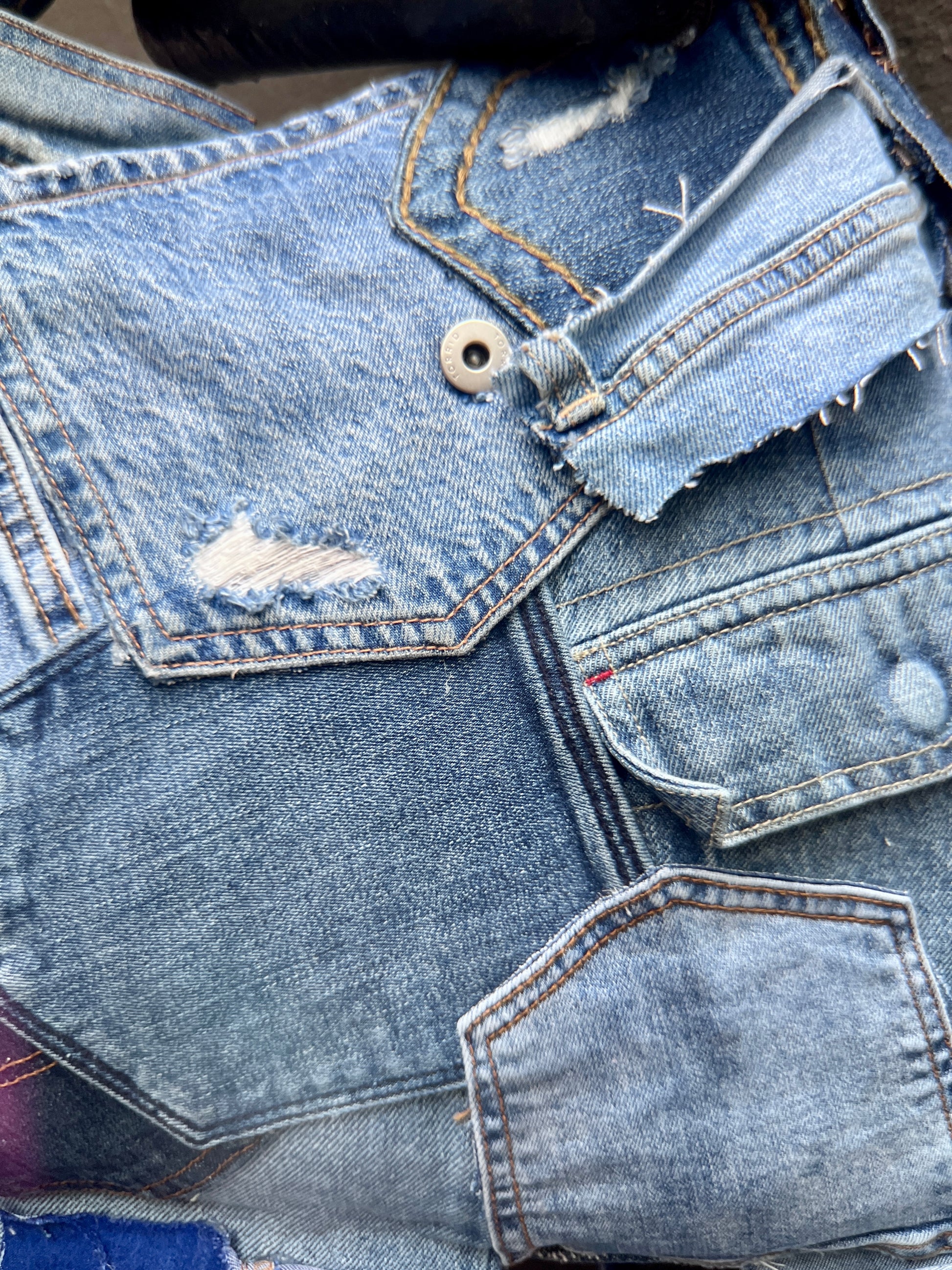 Funky Blue Ugly Denim Show Off Bag