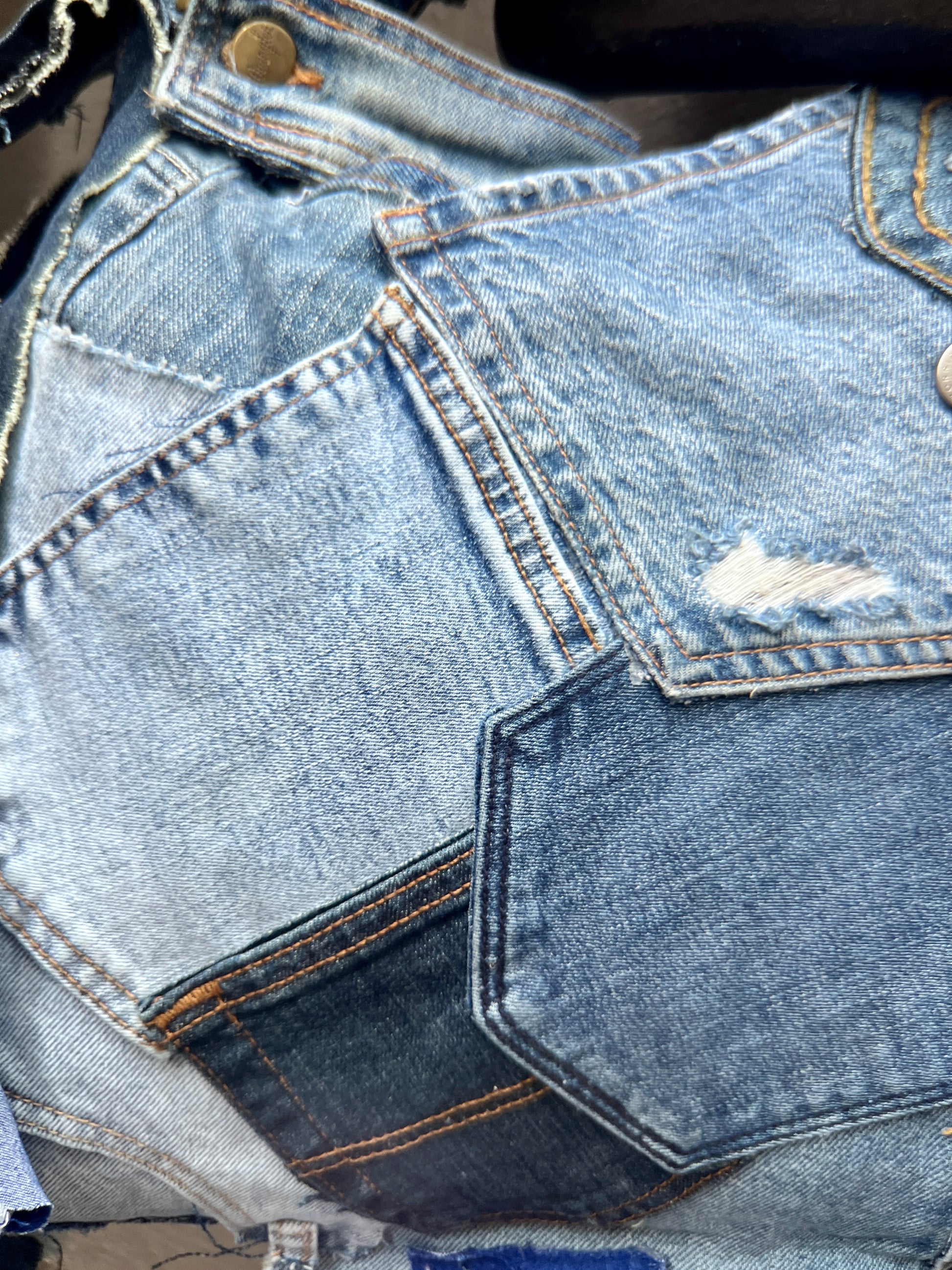 Funky Blue Ugly Denim Show Off Bag