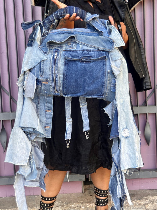 Ugly Denim Scrap Big Ole' OverAll Bag : Social Stunt Ready