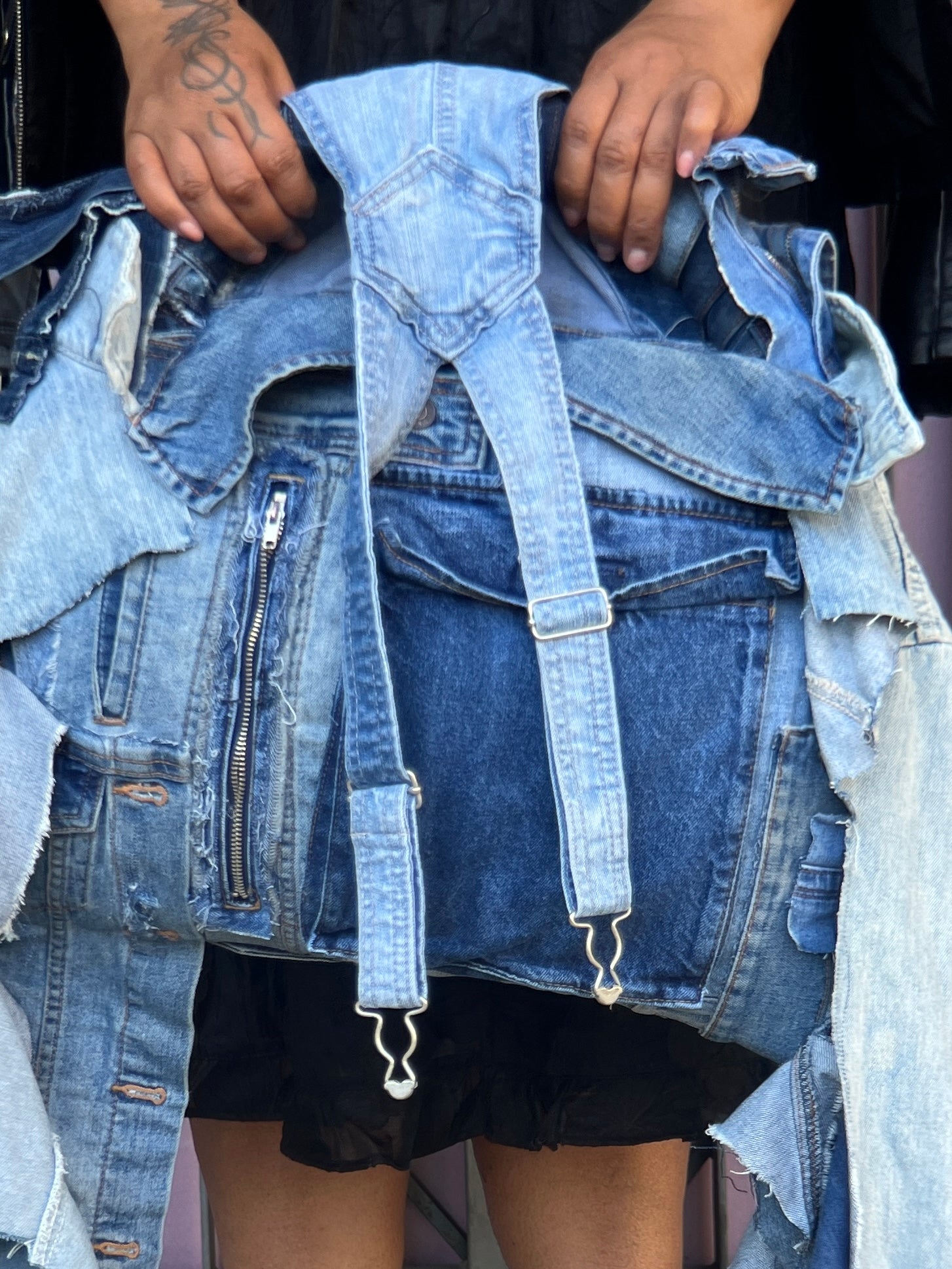 Ugly Denim Scrap Big Ole' OverAll Bag : Social Stunt Ready