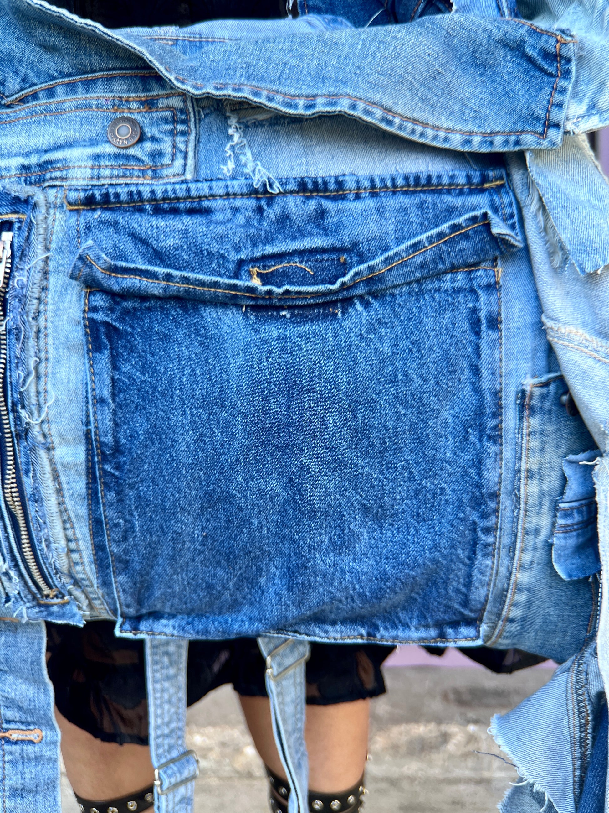 Ugly Denim Scrap Big Ole' OverAll Bag : Social Stunt Ready