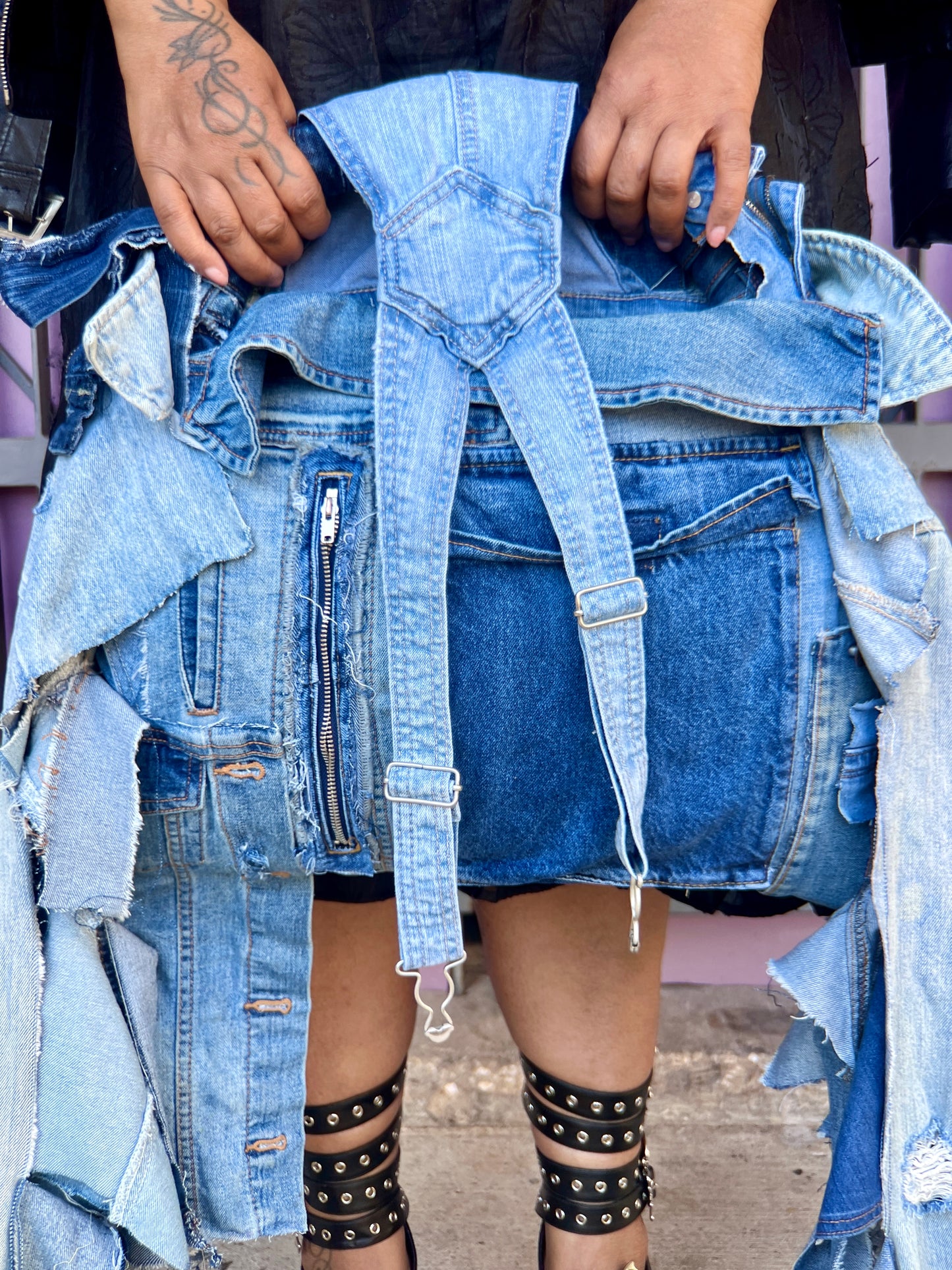 Ugly Denim Scrap Big Ole' OverAll Bag : Social Stunt Ready