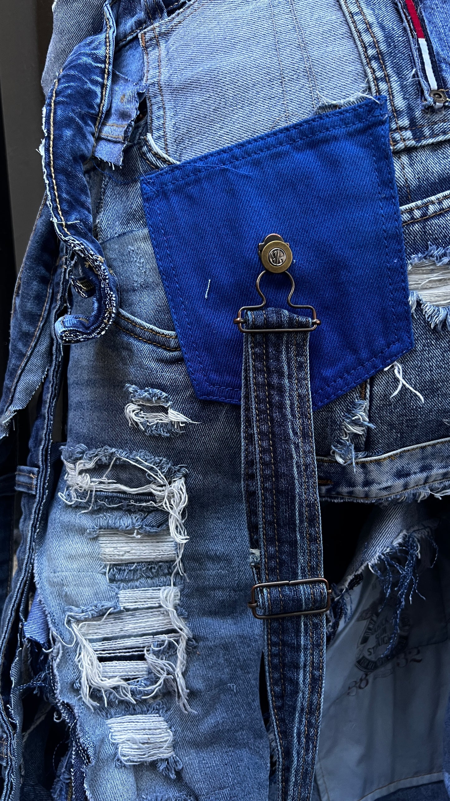 3 Way Wear Ugly Denim Bag; Performative Style