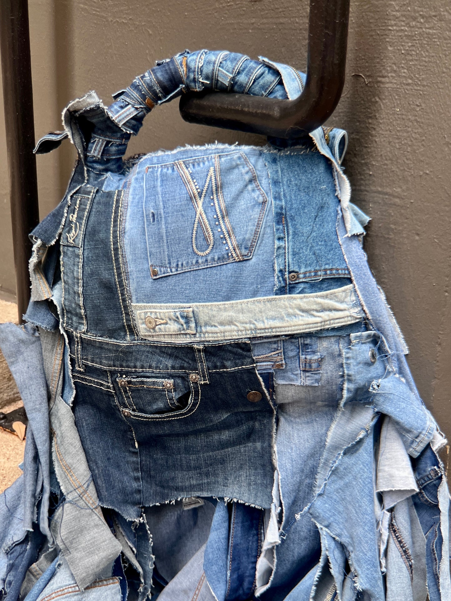 Extra Denim On Denim Ugly Jean Bag