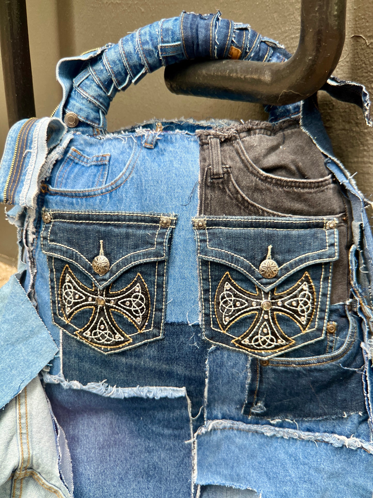 Extra Denim On Denim Ugly Jean Bag