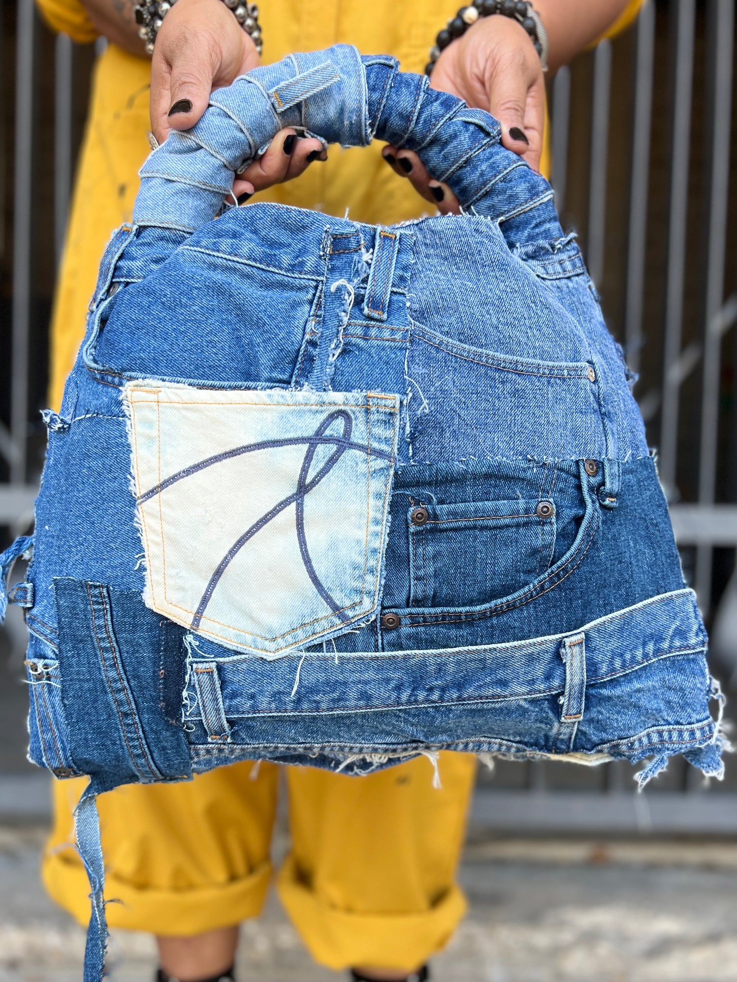 Next Level Ugly Pocket Denim Stuff And Go Bag