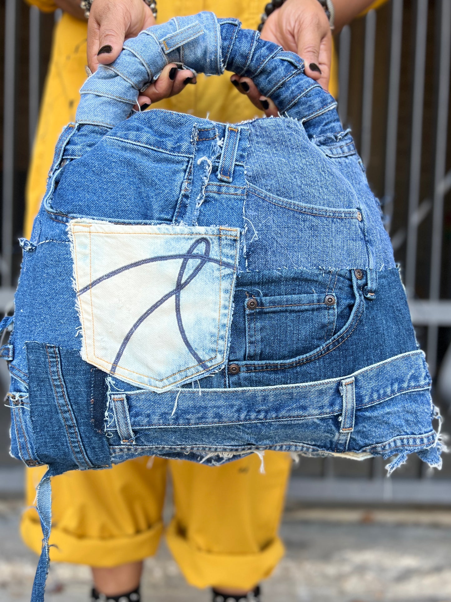 Next Level Ugly Pocket Denim Stuff And Go Bag