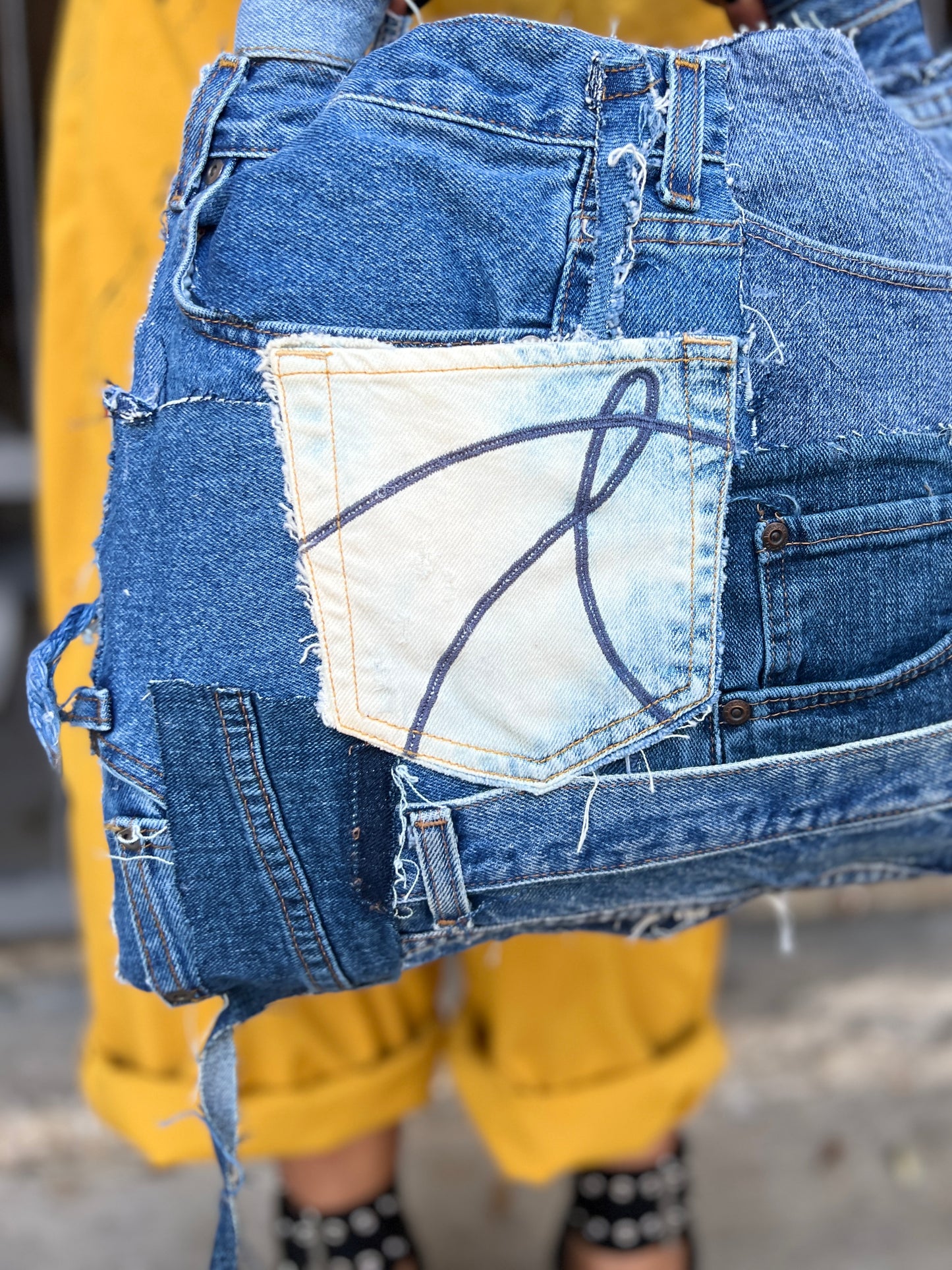Next Level Ugly Pocket Denim Stuff And Go Bag