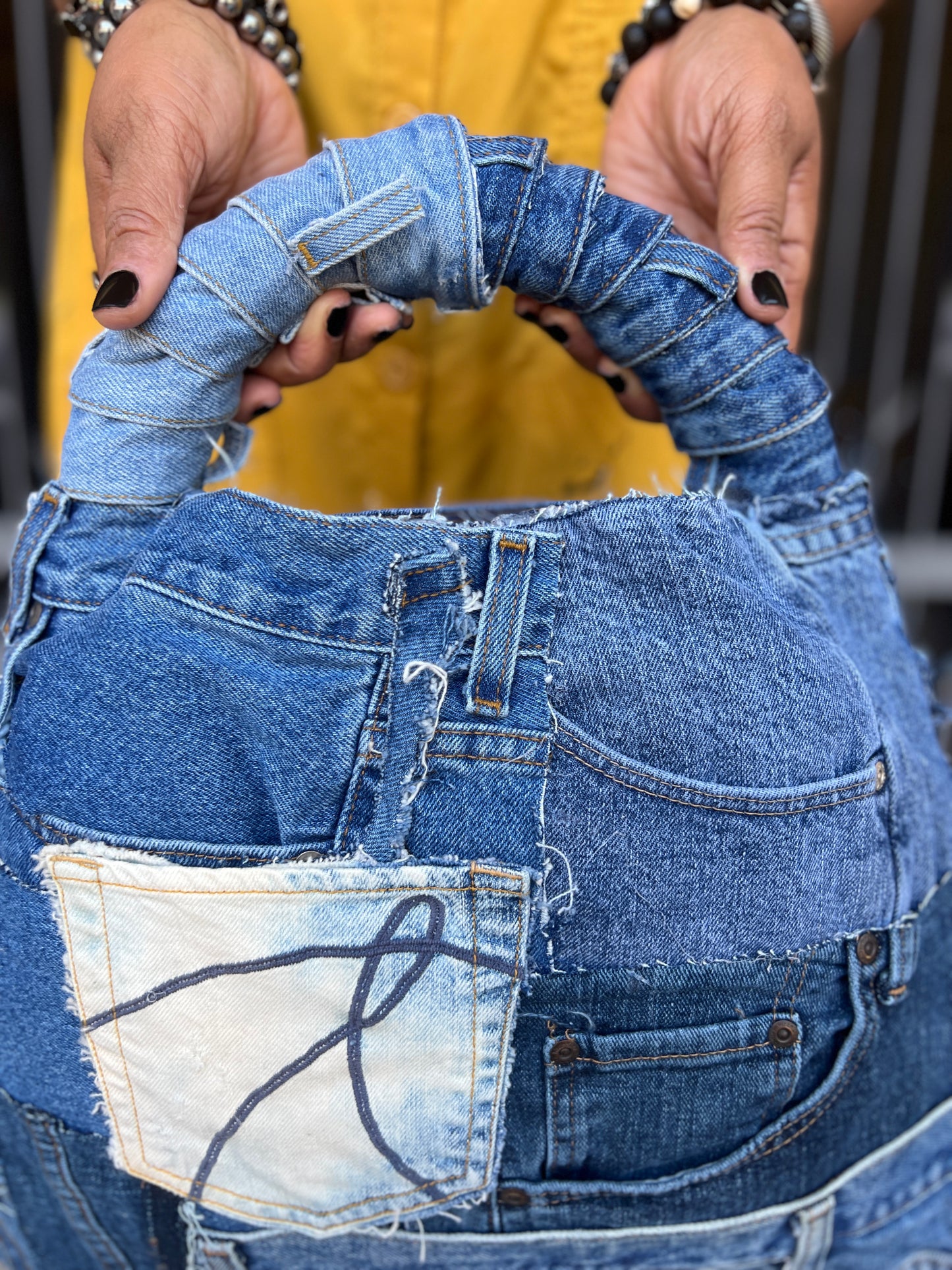 Next Level Ugly Pocket Denim Stuff And Go Bag