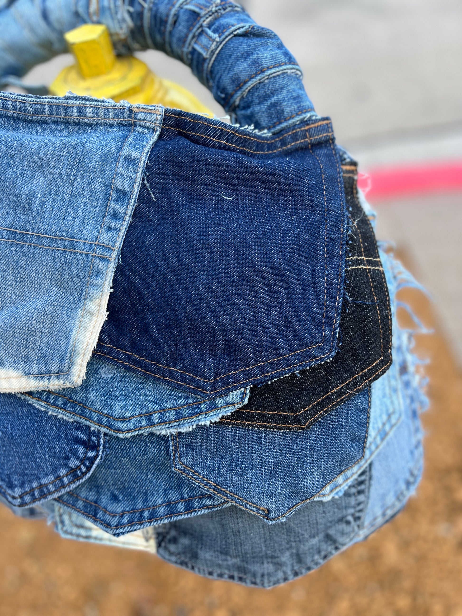 Just Different Ugly Denim Pocket Patch Bag