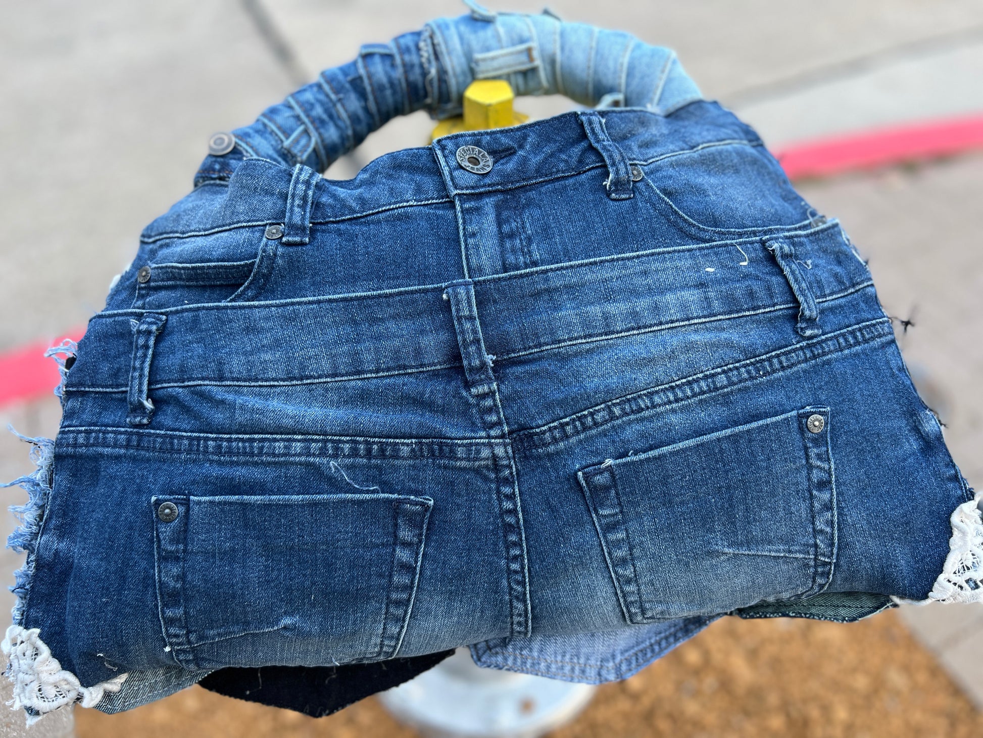 Just Different Ugly Denim Pocket Patch Bag