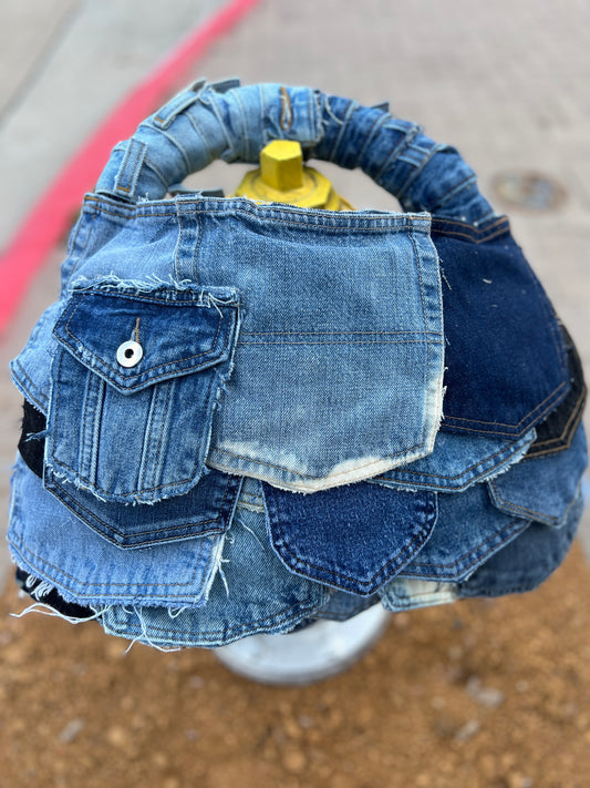 Just Different Ugly Denim Pocket Patch Bag