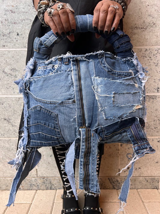 Ripped Up Ugly Denim Stuff And Go Bag