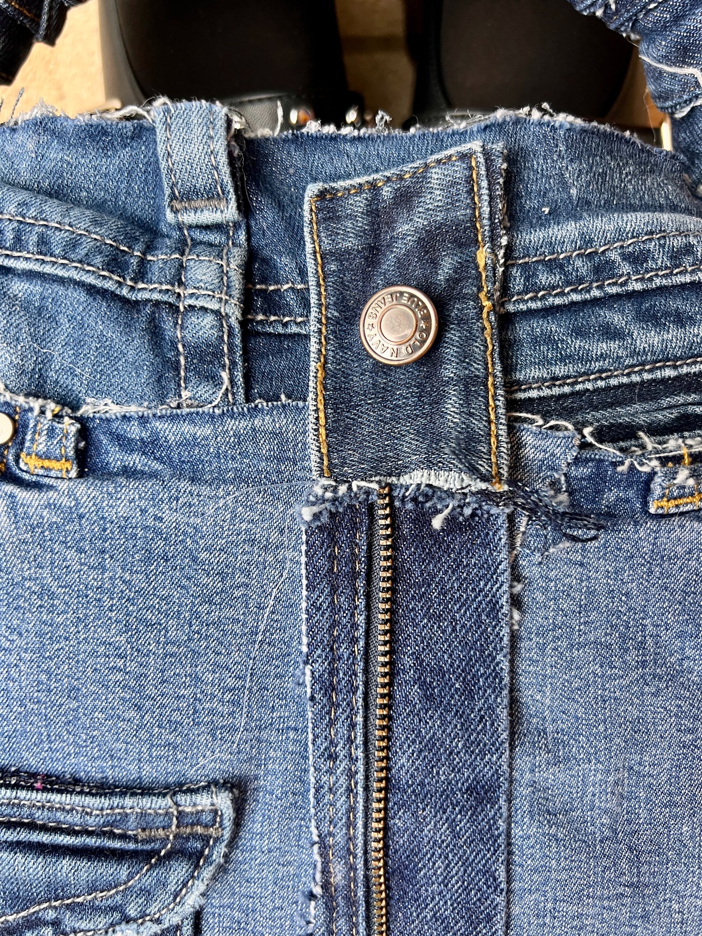 Funky Pockets Ugly Denim Grunge Bag: Weird Back Style