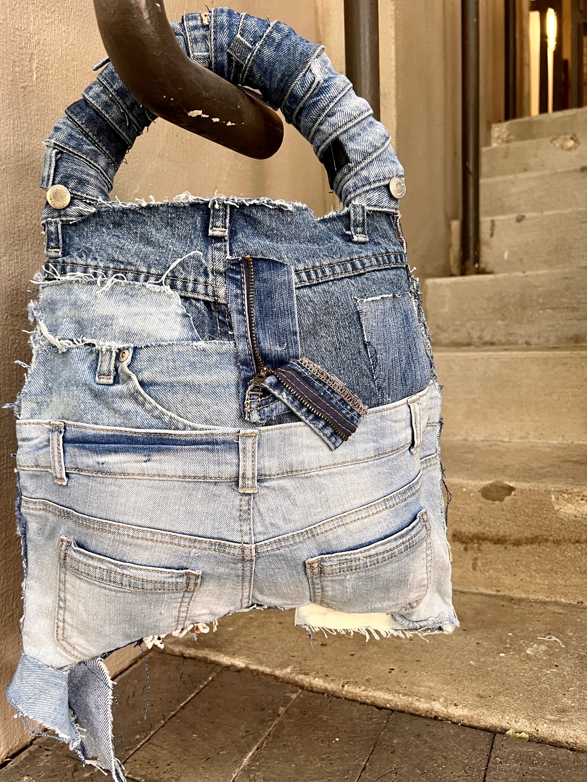 Stone Cold Ugly Denim Bag